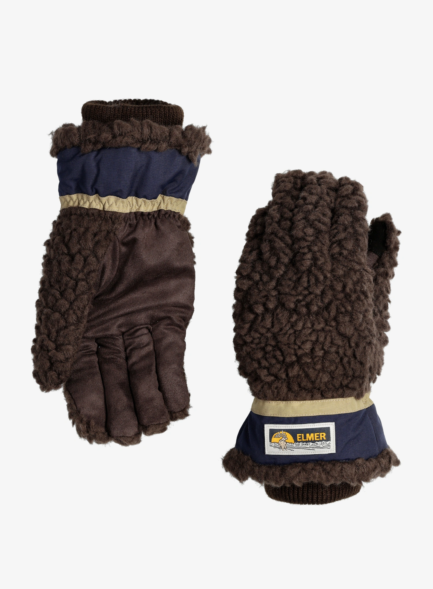 Handschuhe Elmer Teddy 5Fingers - brown