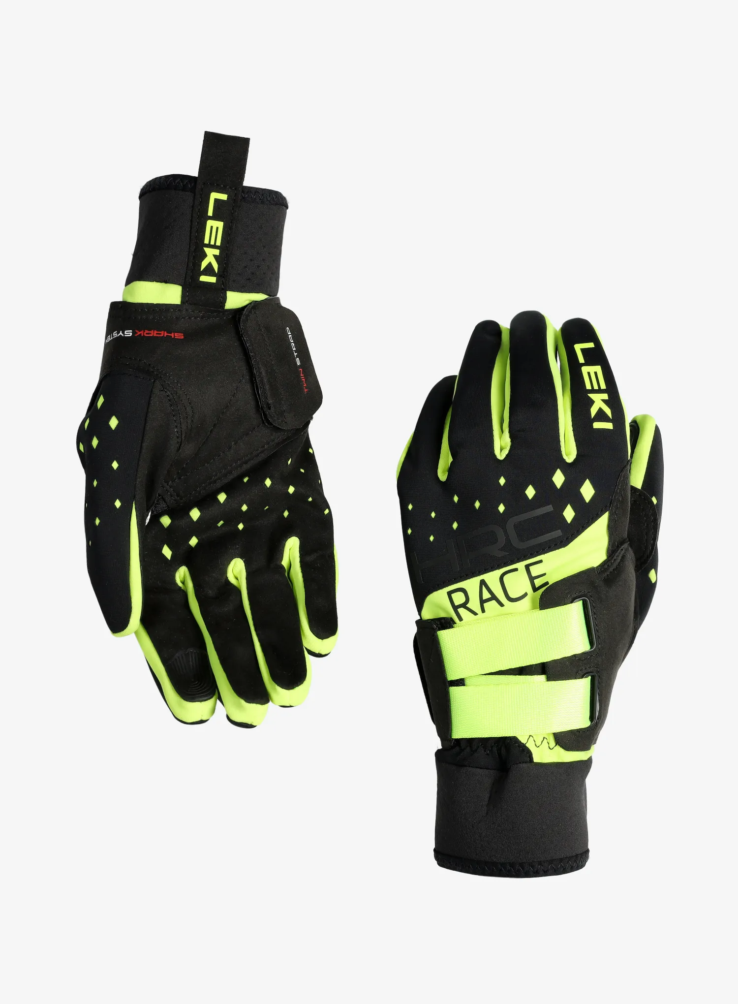 Handschuhe Leki HRC Race Shark - black/neonyellow