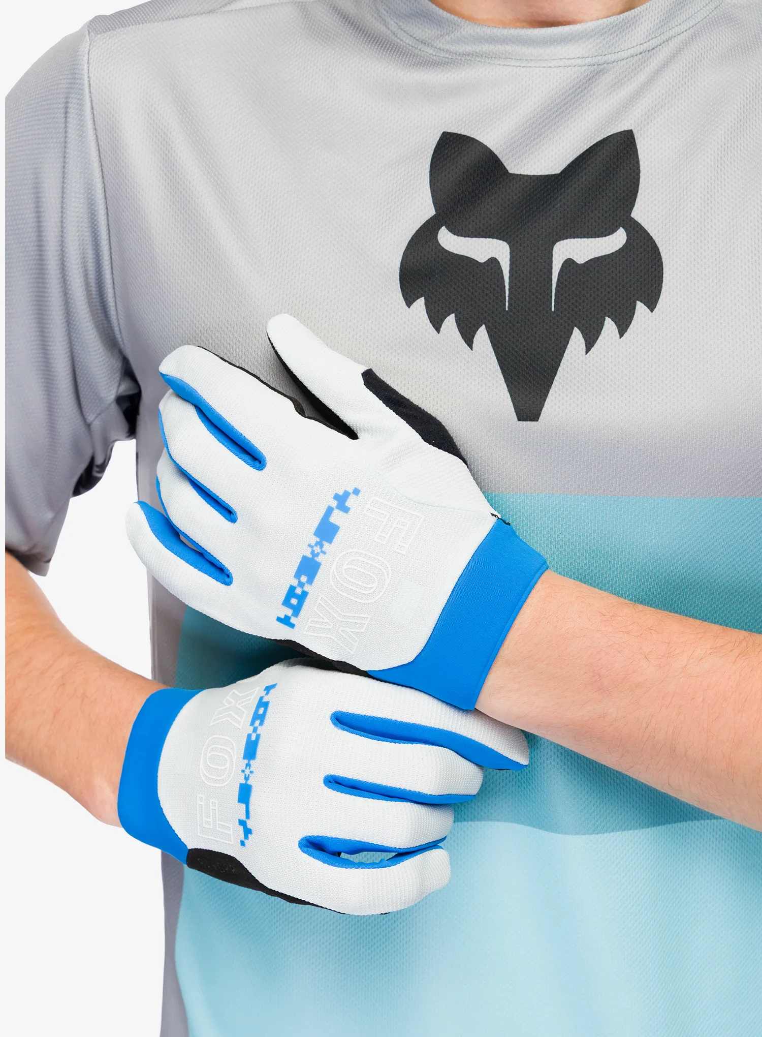 Mountainbike Handschuhe Fox Ranger Glove Digi Image - pale blue