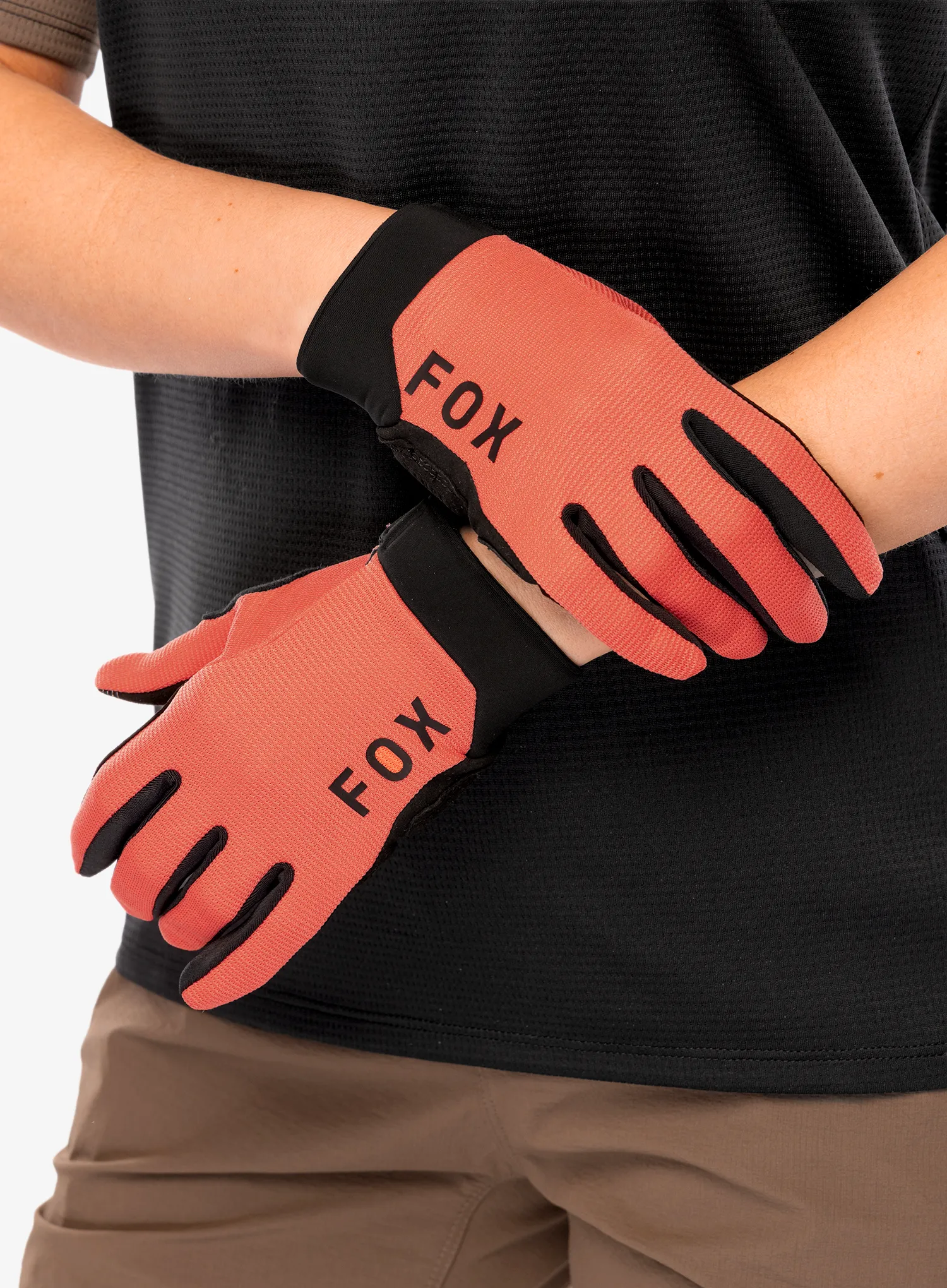 Radhandschuhe Damen Fox Ranger Glove Gel - salmon