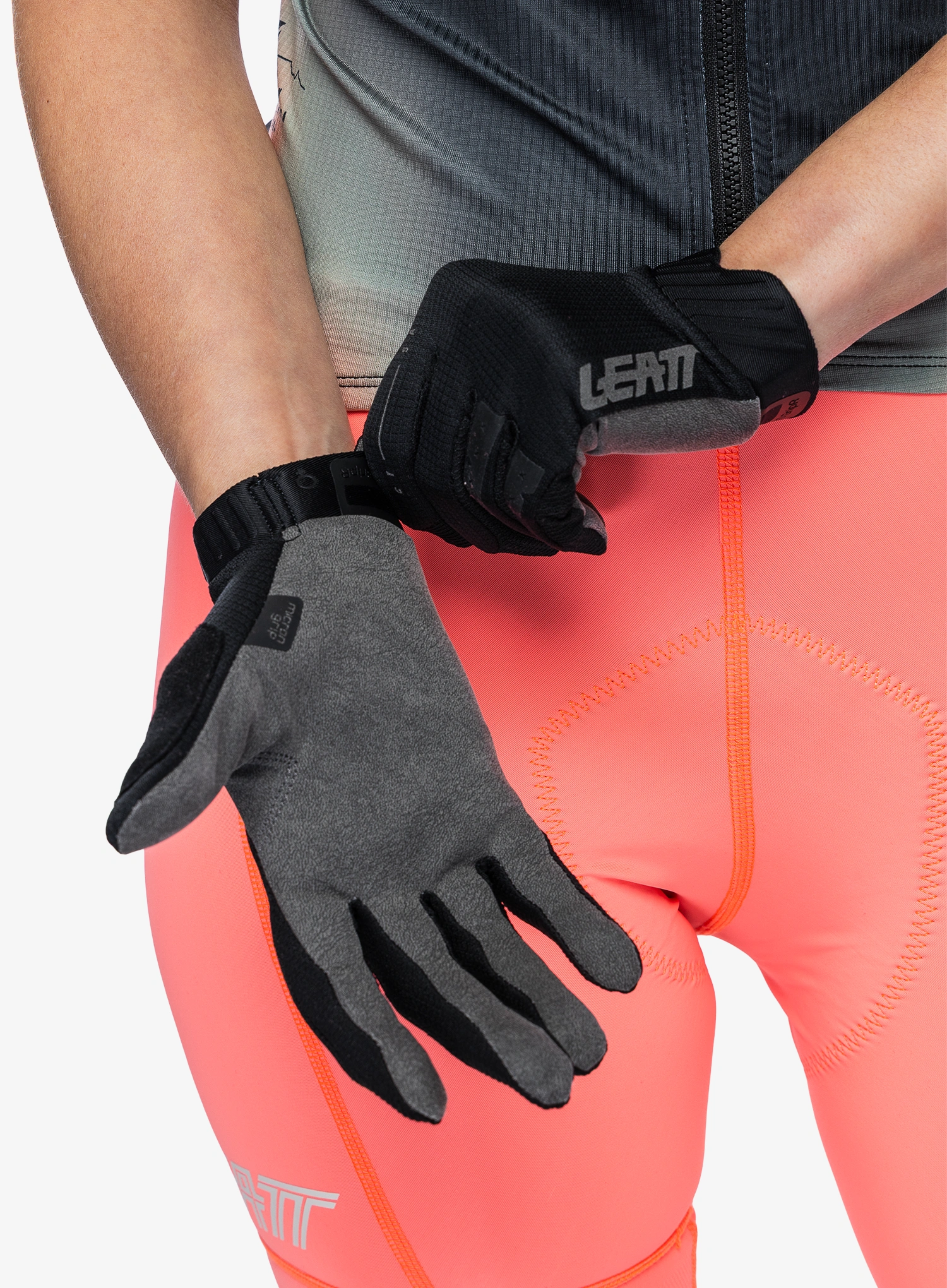 Radhandschuhe Damen Leatt Glove MTB 1.0 GripR - stealth