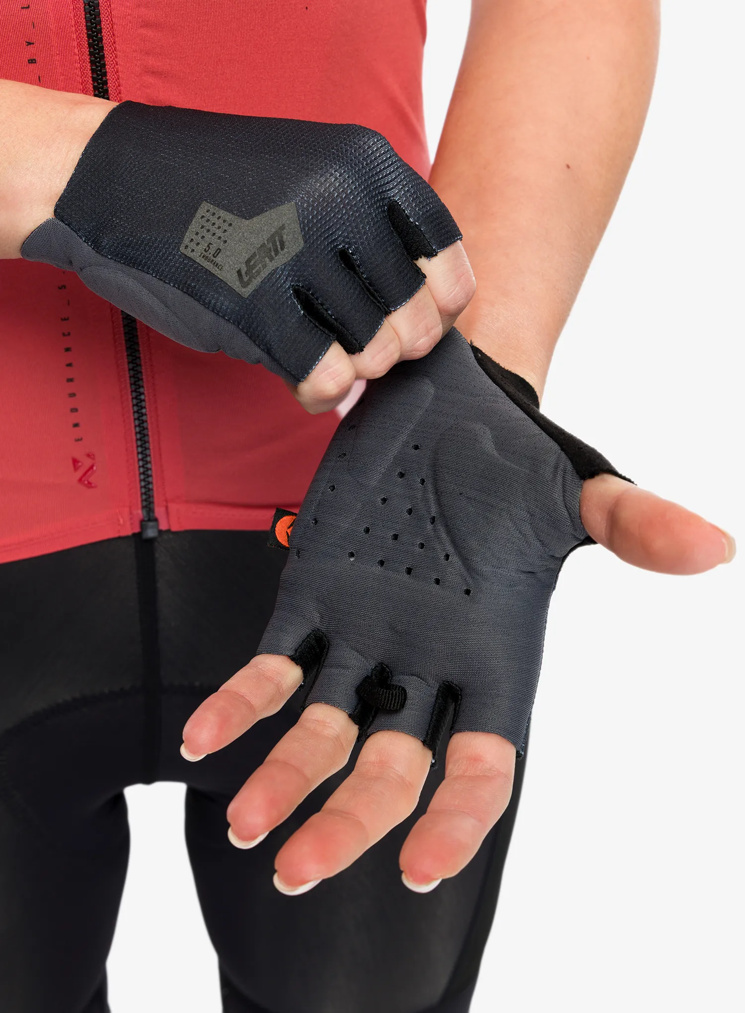 Radhandschuhe Damen Leatt Glove MTB 5.0 Endurance - black/grey