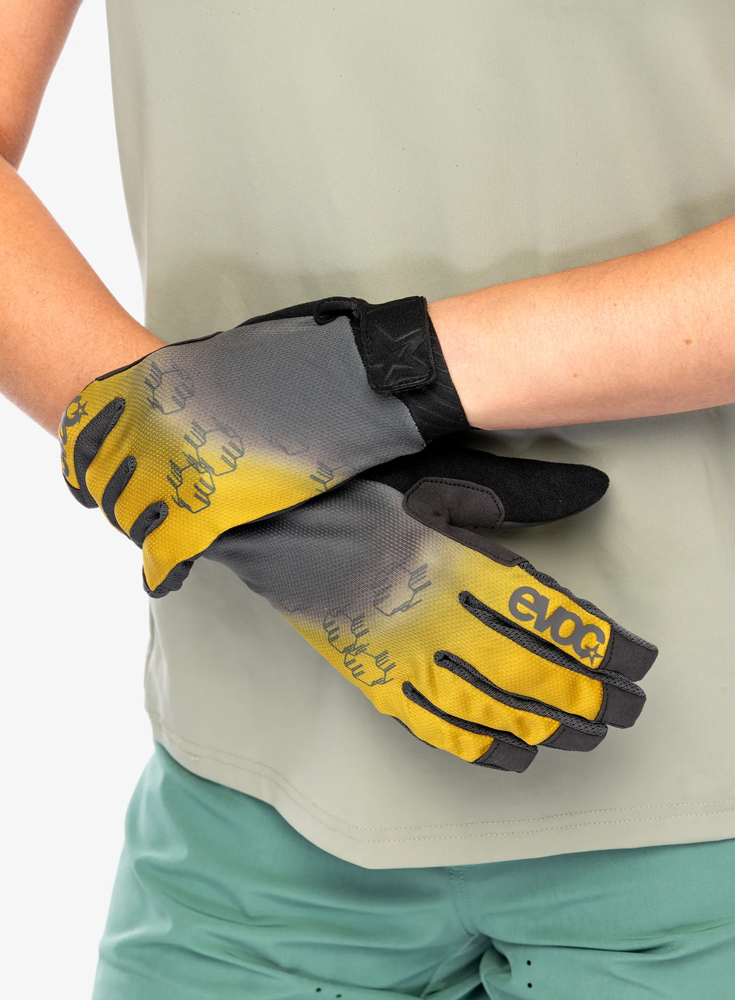 Fahrradhandschuhe Evoc Enduro Touch Glove - curry