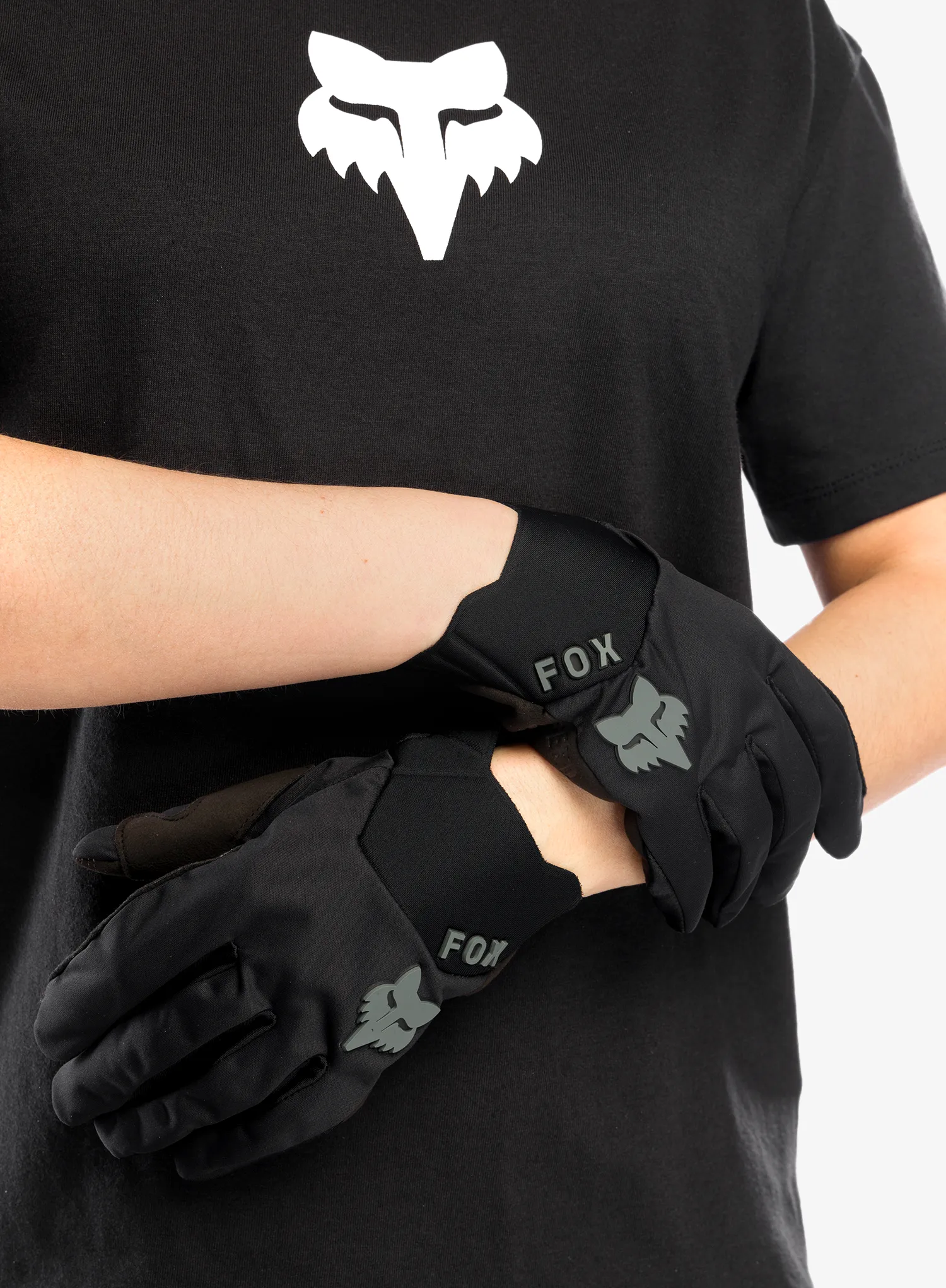 Fahrradhandschuhe Fox Defend Wind Offroad Glove - black