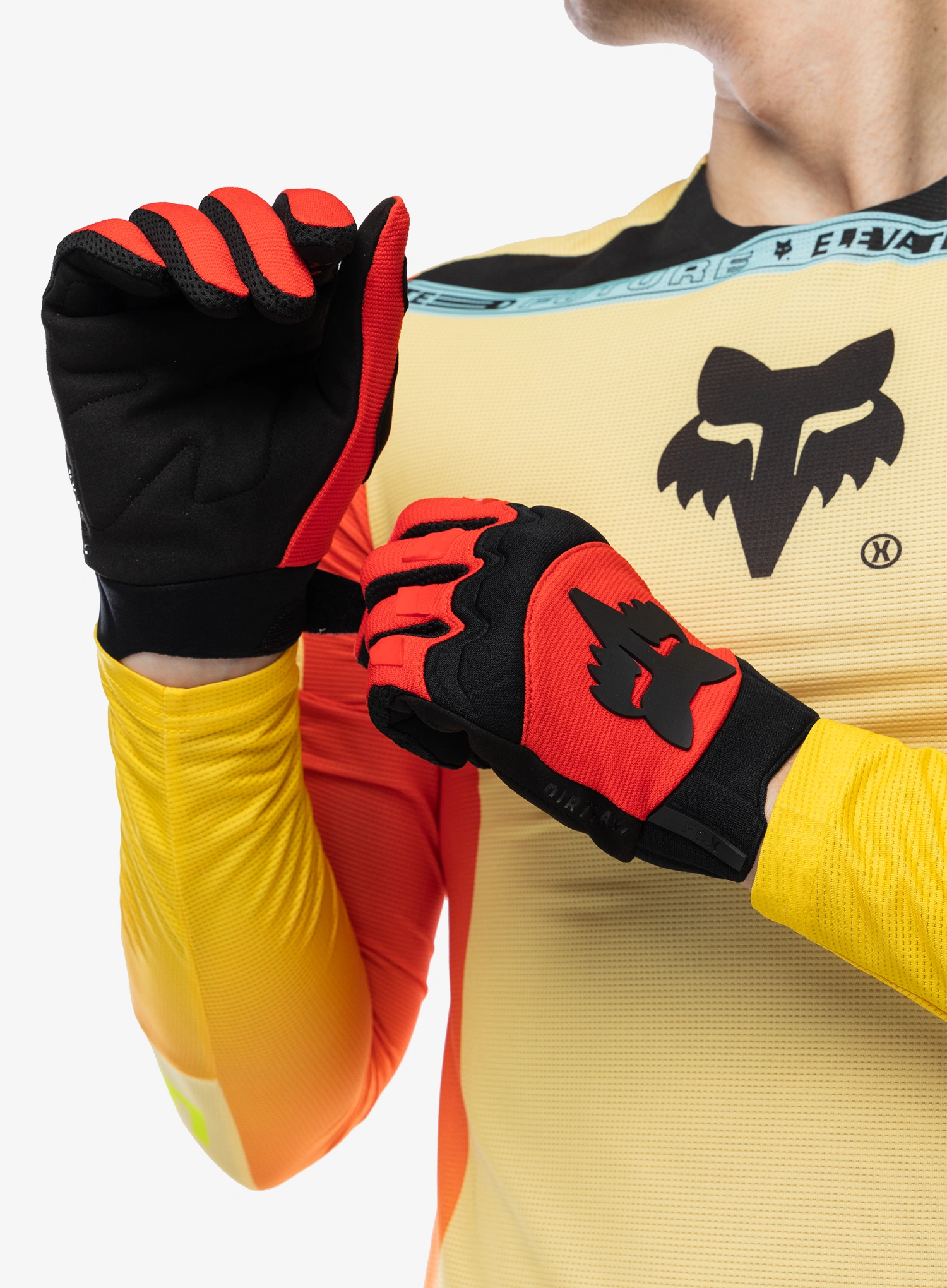 Fahrradhandschuhe Fox Dirtpaw Glove - fluo red