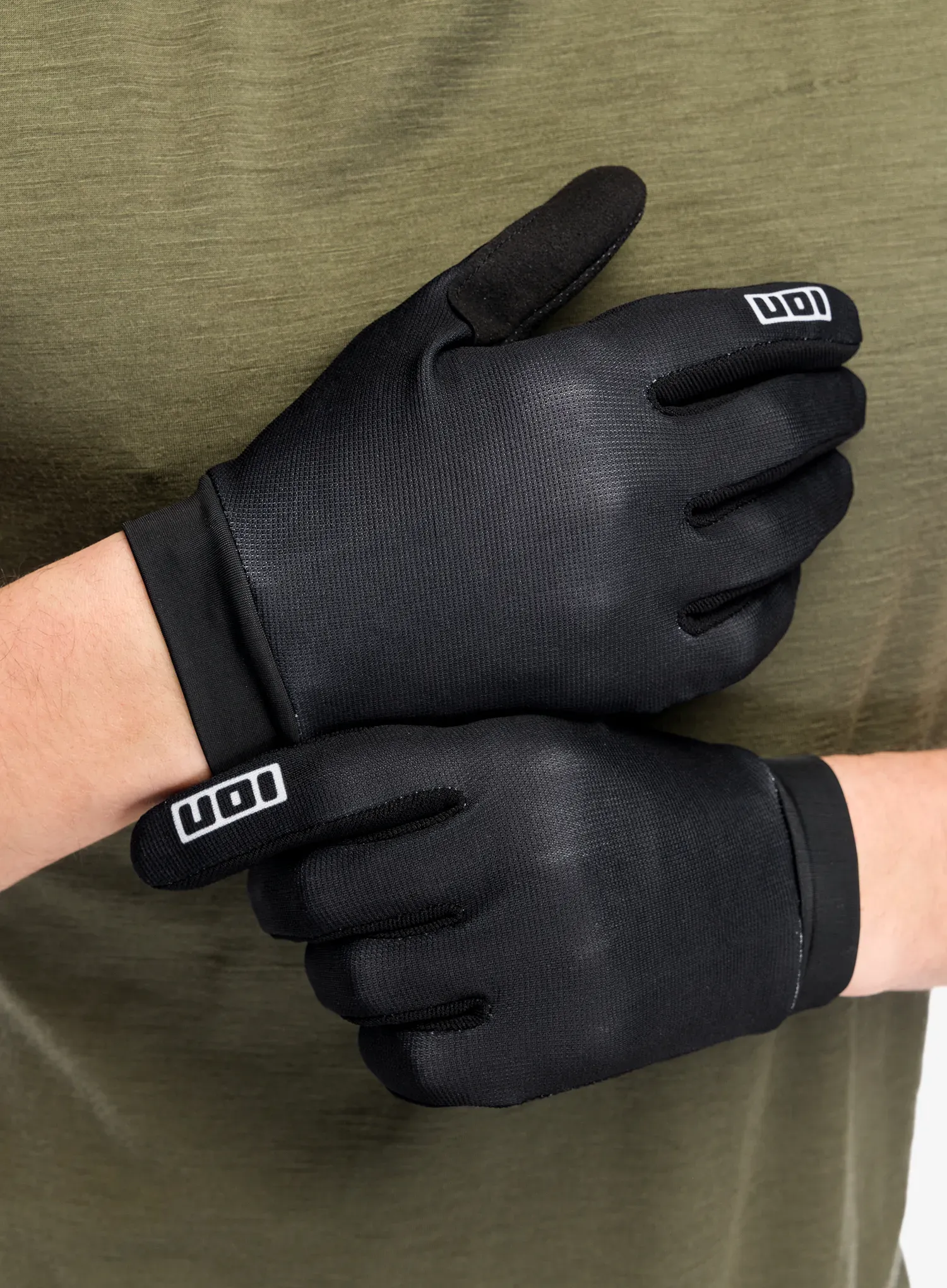 Fahrradhandschuhe ION Logo - black