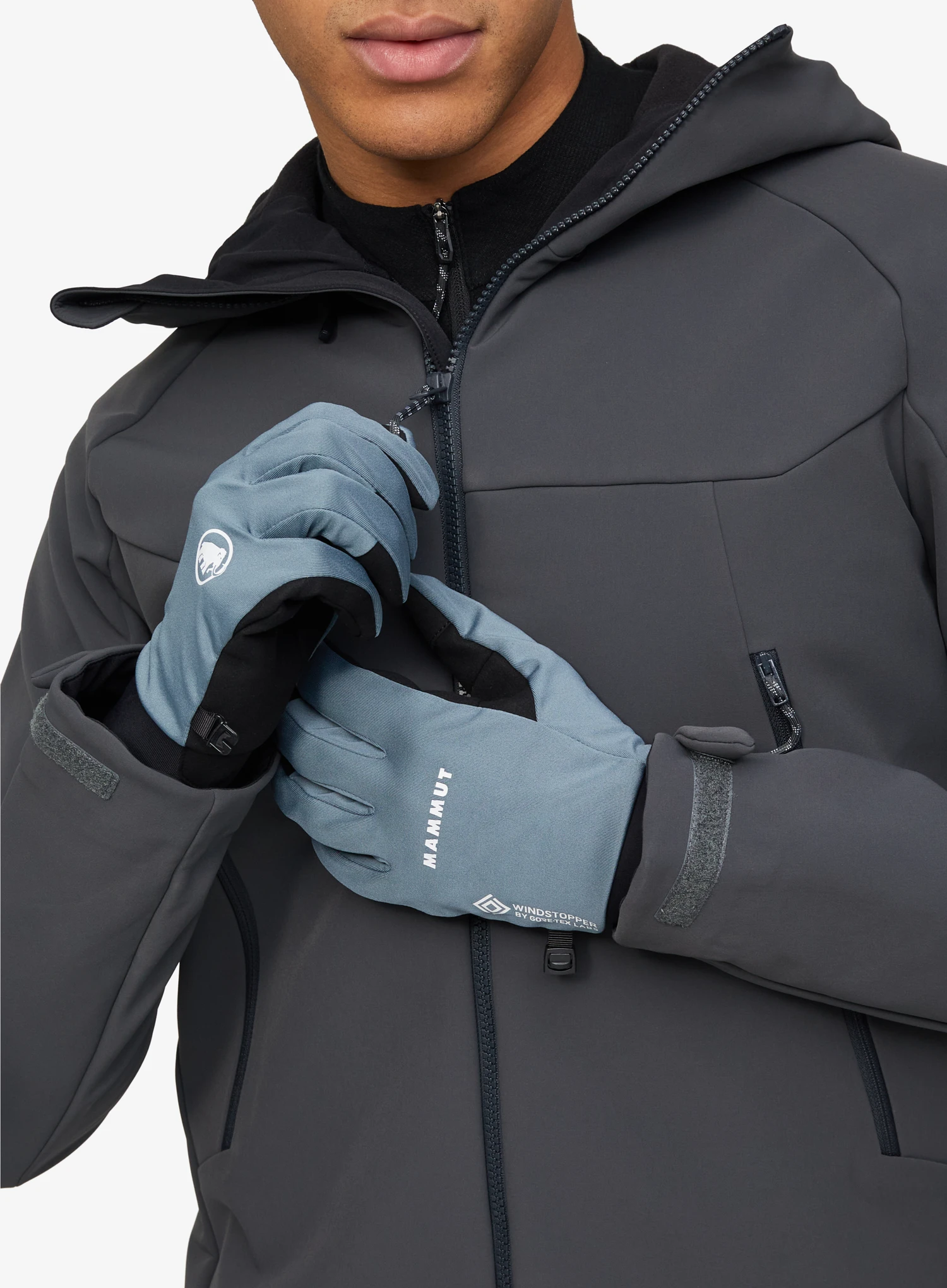 Softshellhandschuhe Mammut Astro Light SO Glove - strata/black