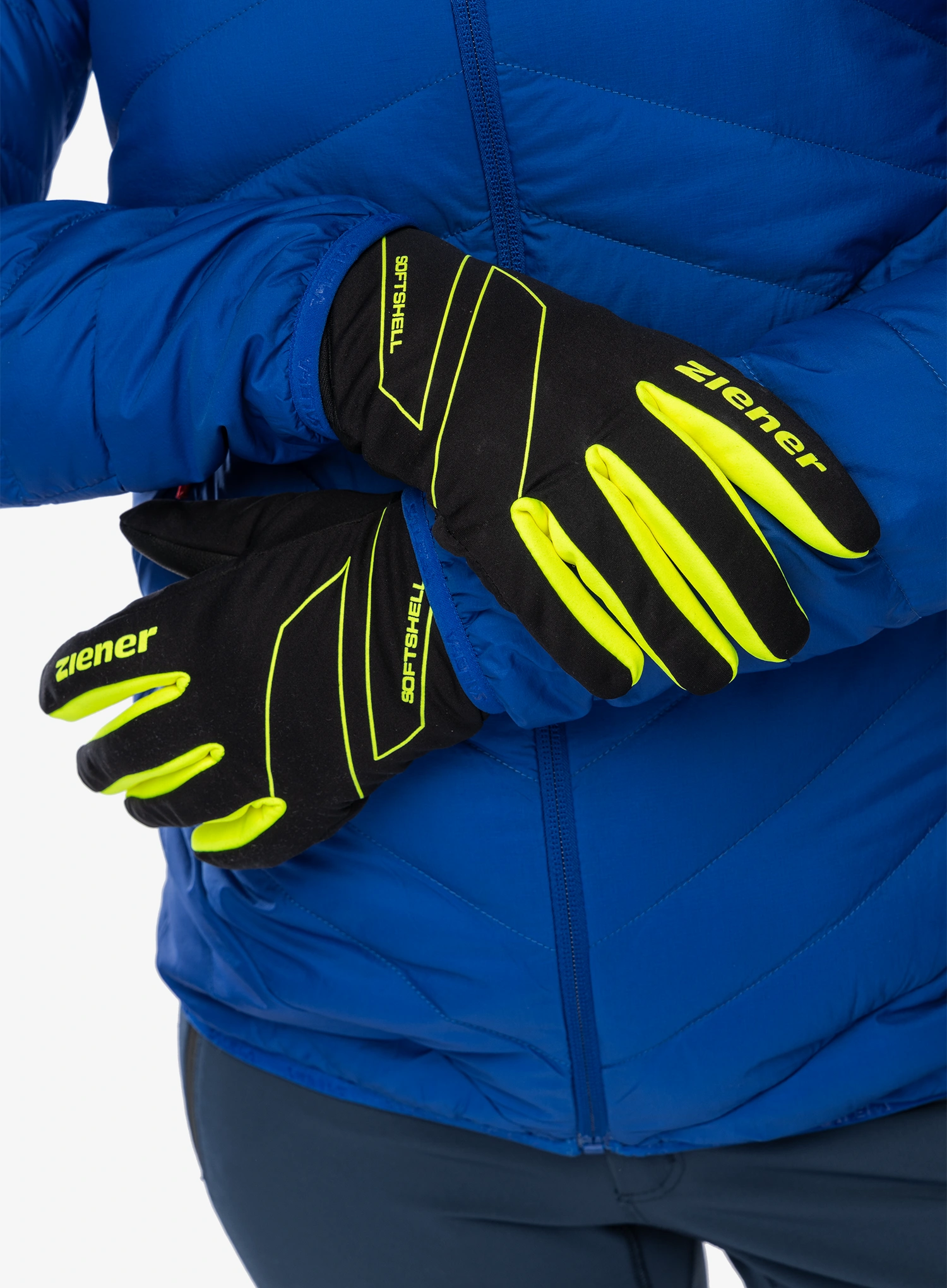 Softshellhandschuhe Ziener Ilion AS - poison yellow