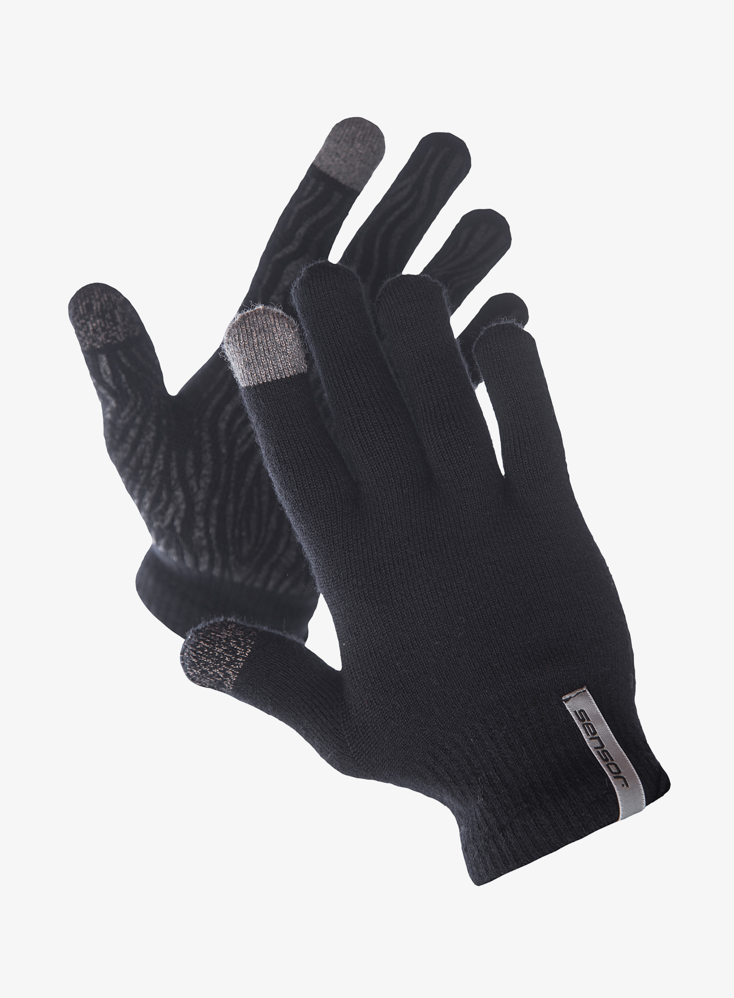 Wollhandschuhe Sensor Merino Gloves - black
