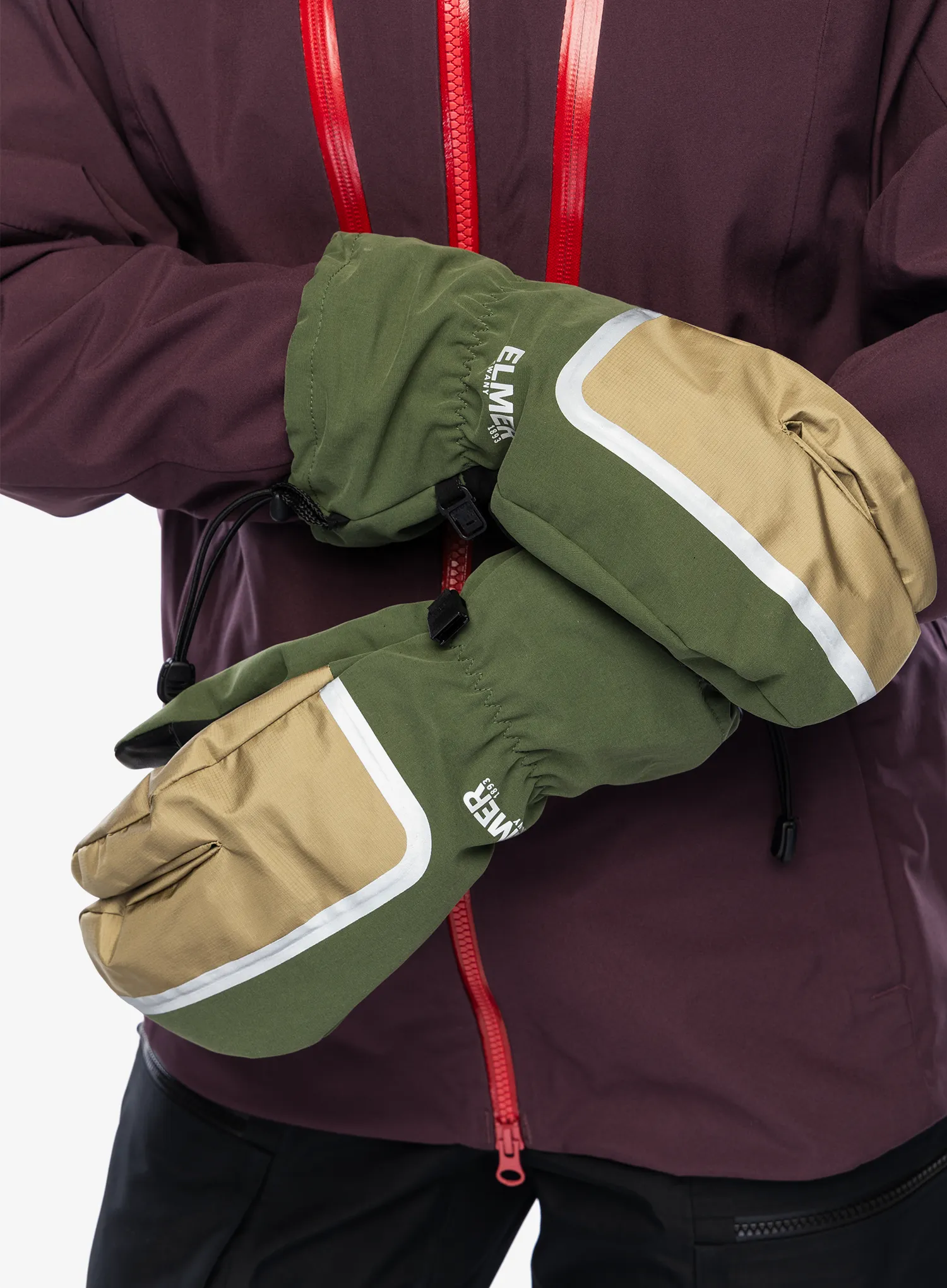 Winddichte Handschuhe Elmer EM510 Windproof Over Trigger Mitten - khaki