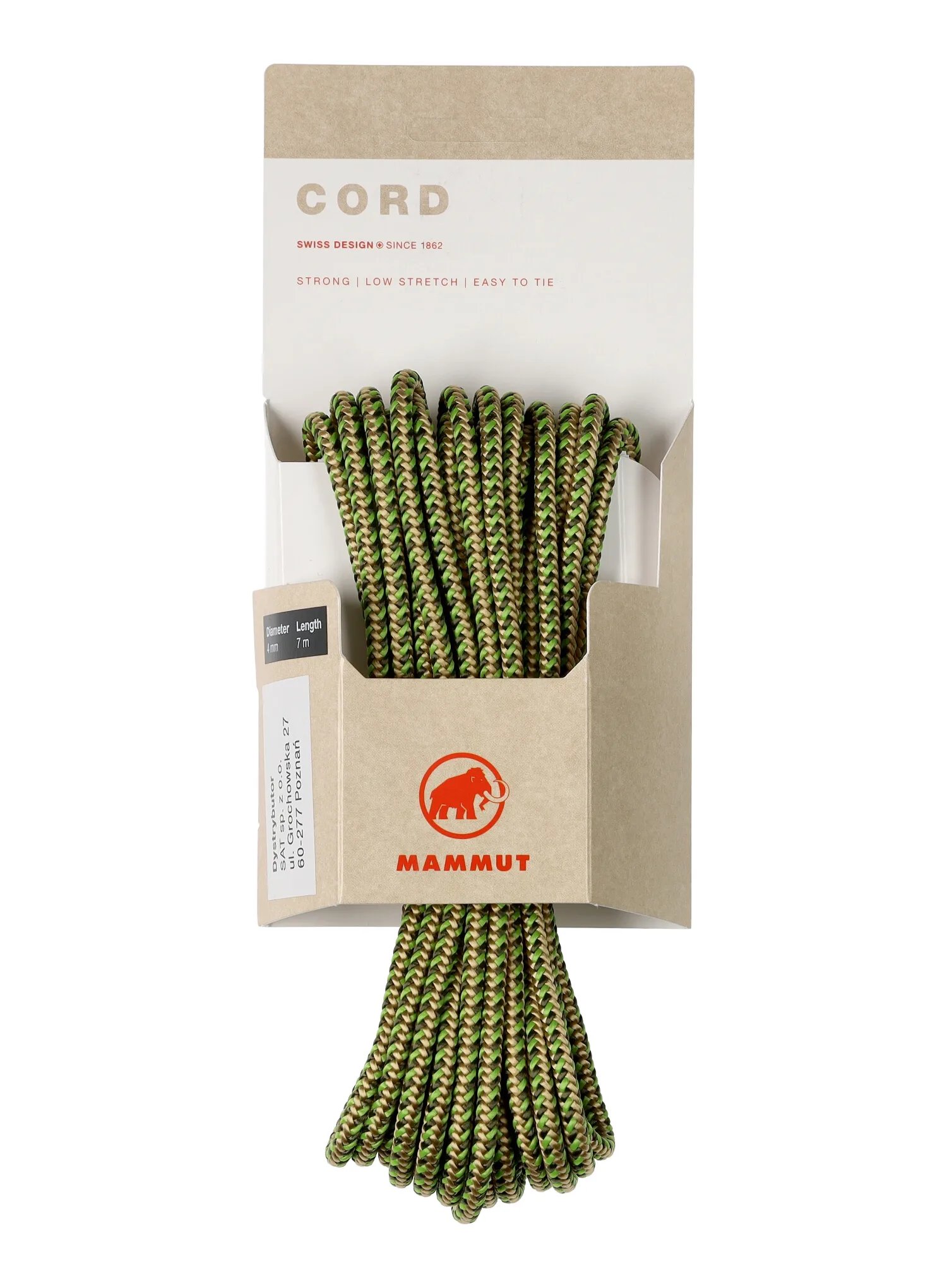 Reepschnur Mammut 4.0 Cord POS 7 m - green/green