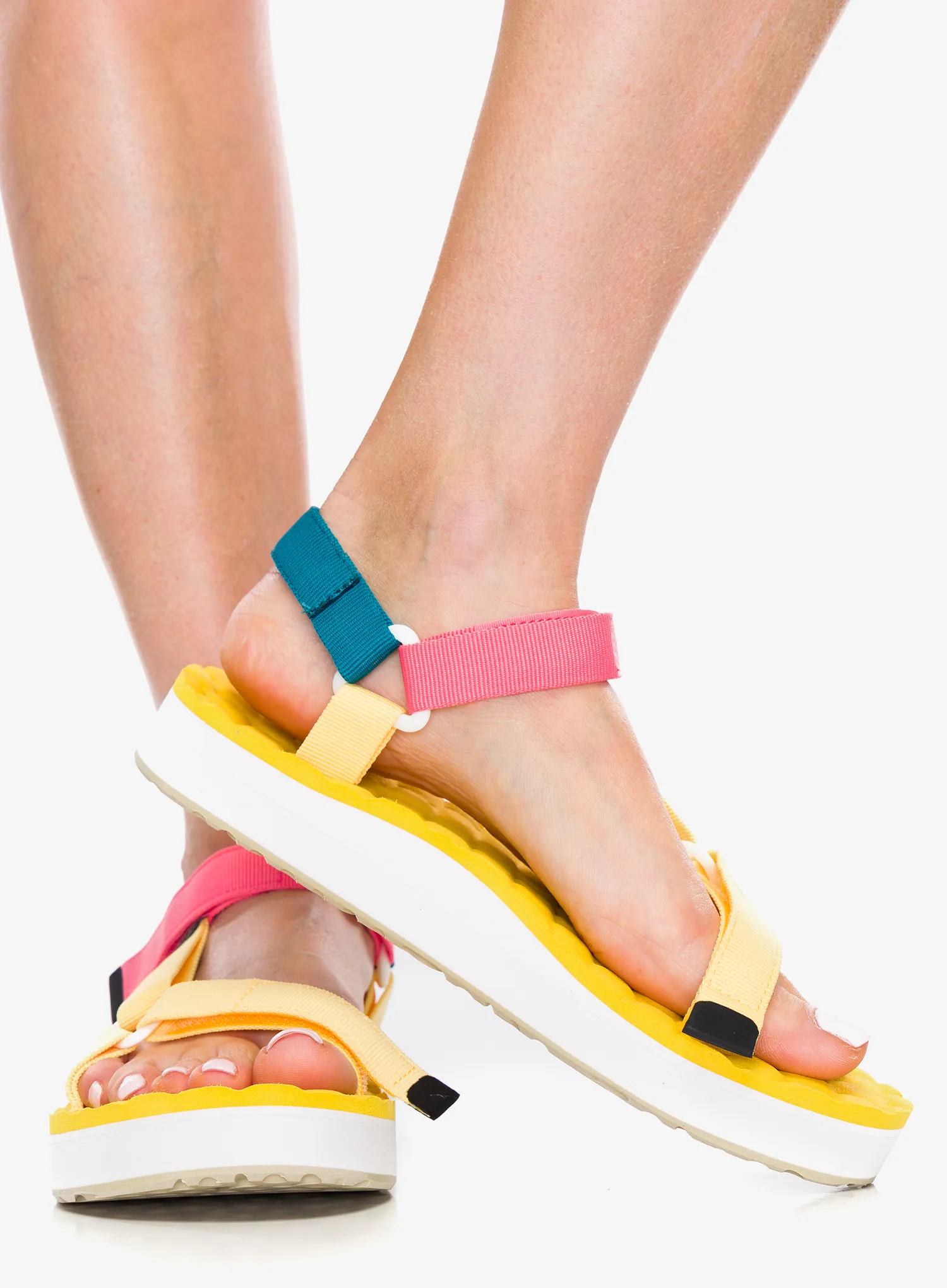 Sandalen Damen Lizard Sandal Trail Max - butter yellow/tea pink