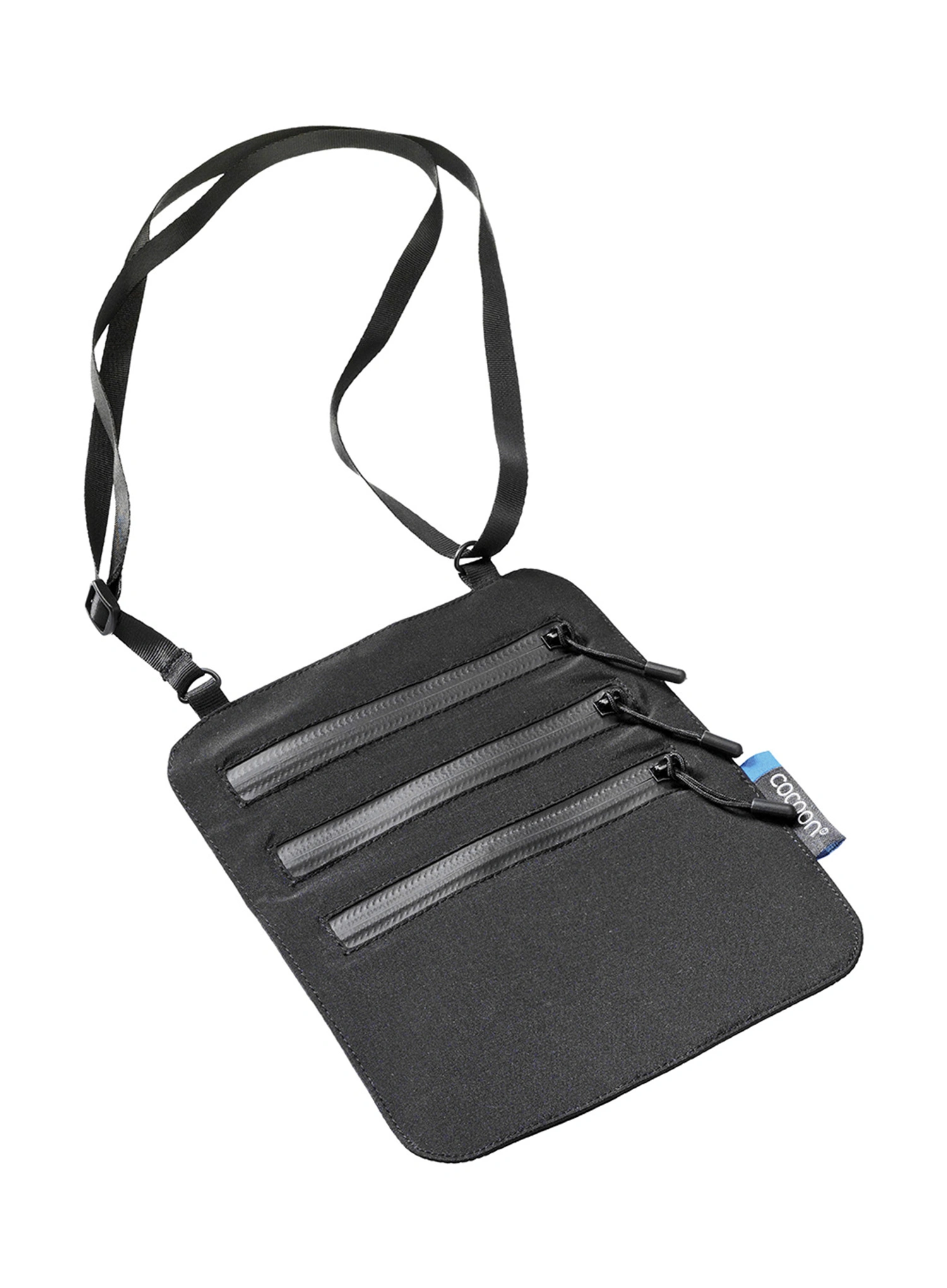 Brustbeutel Cocoon Secret Neck Wallet - Silk - black
