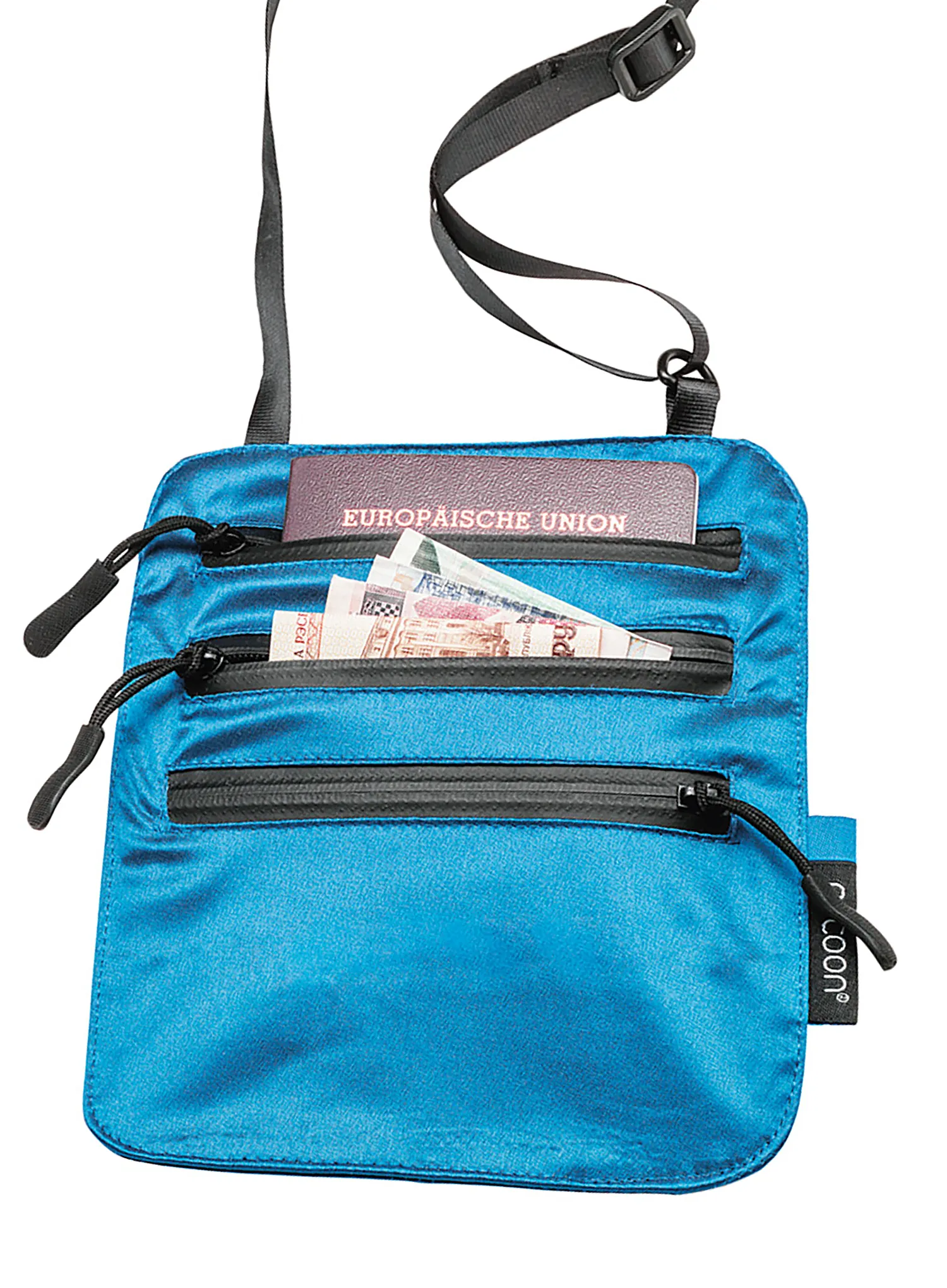 Brustbeutel Cocoon Secret Neck Wallet - Silk - blue lagoon