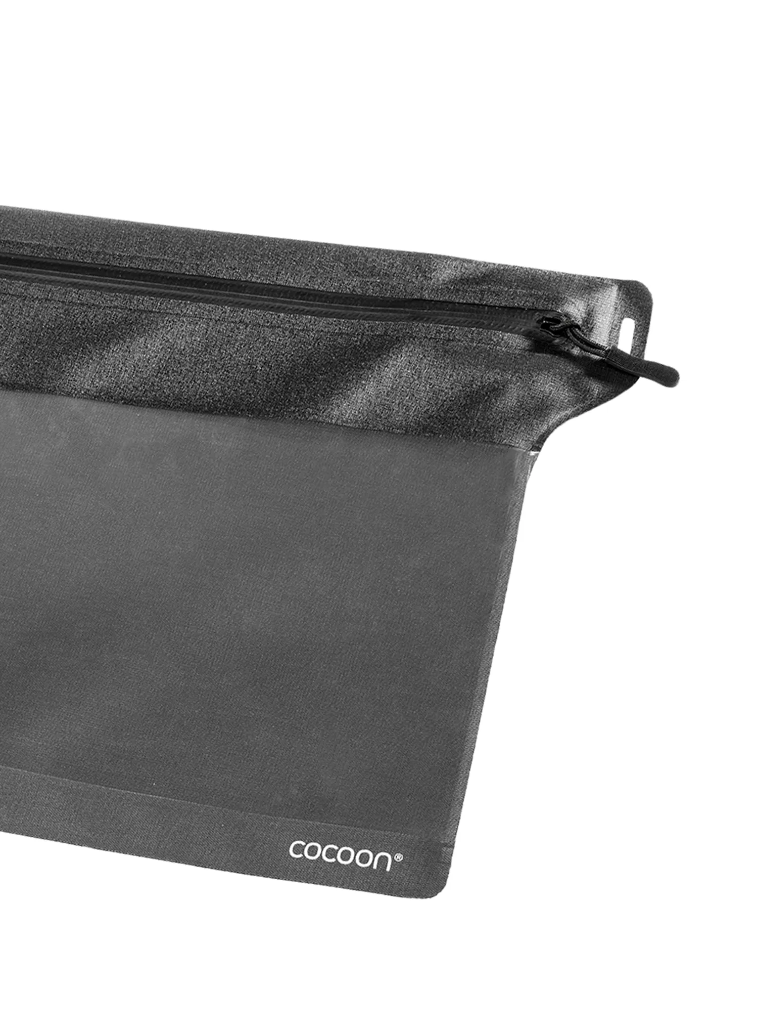 Brustbeutel Cocoon Zippered Flat Document Bag L - grey/black