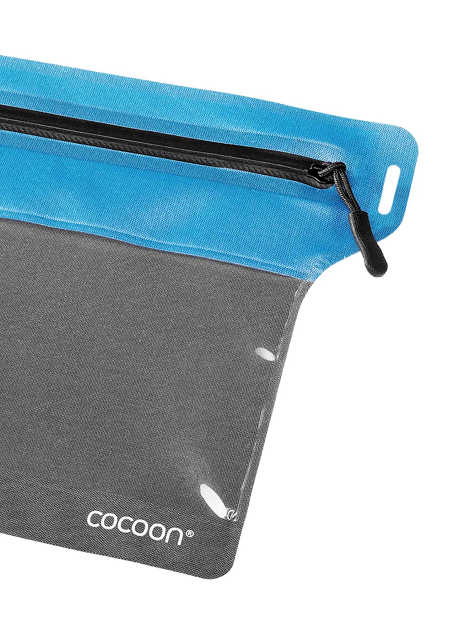 Brustbeutel Cocoon Zippered Flat Document Bag S - grey/blue