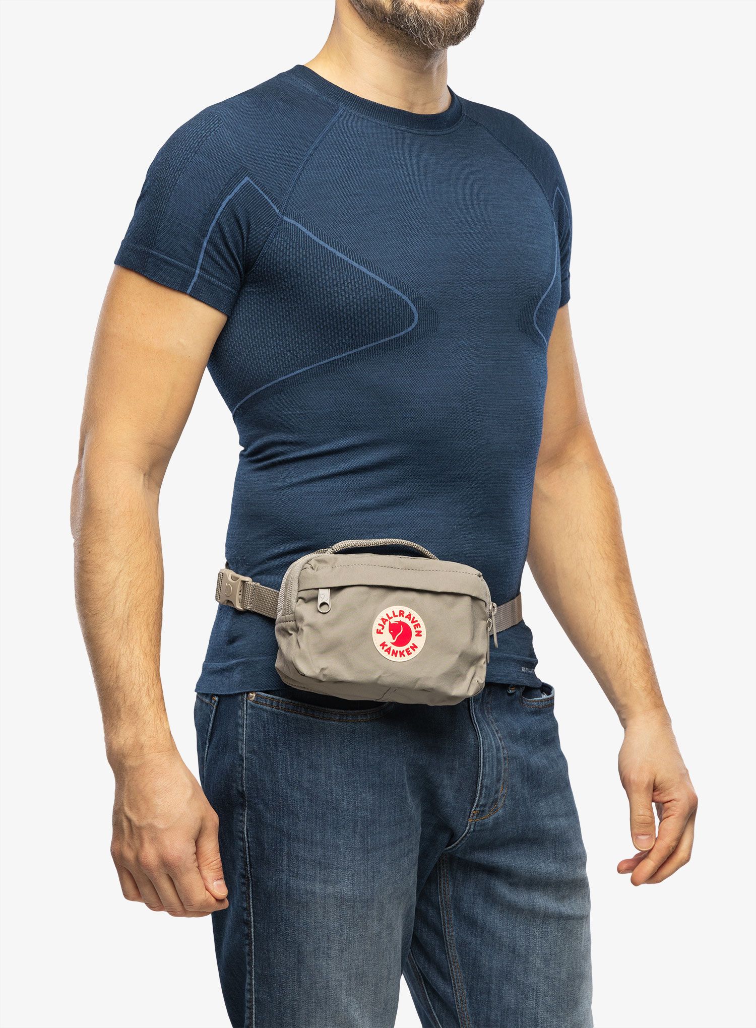 Brustbeutel Fjallraven Kanken Hip Pack - fog