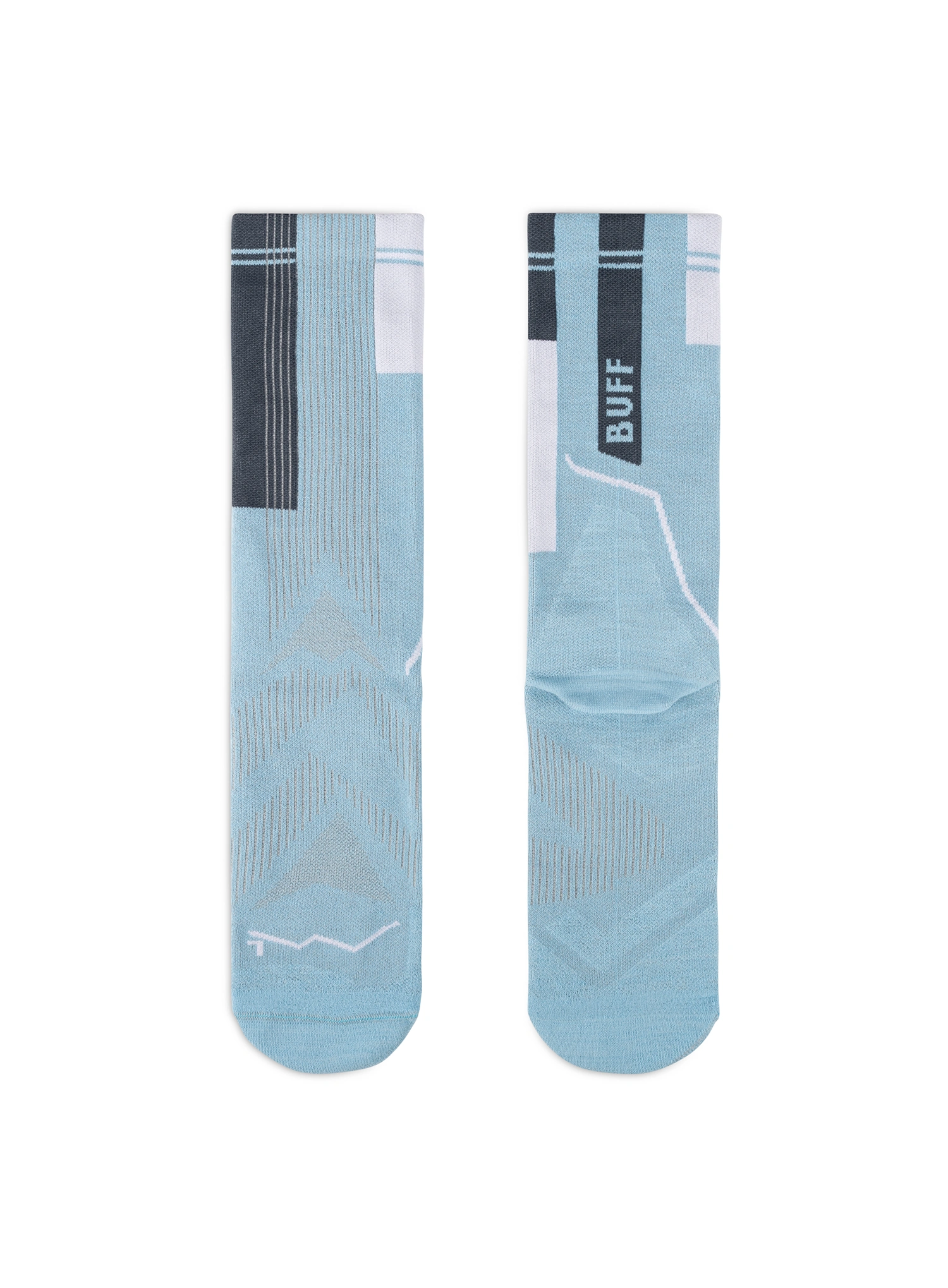 Laufsocken Herren Buff Coolnet Crew Sock CC - dusty blue
