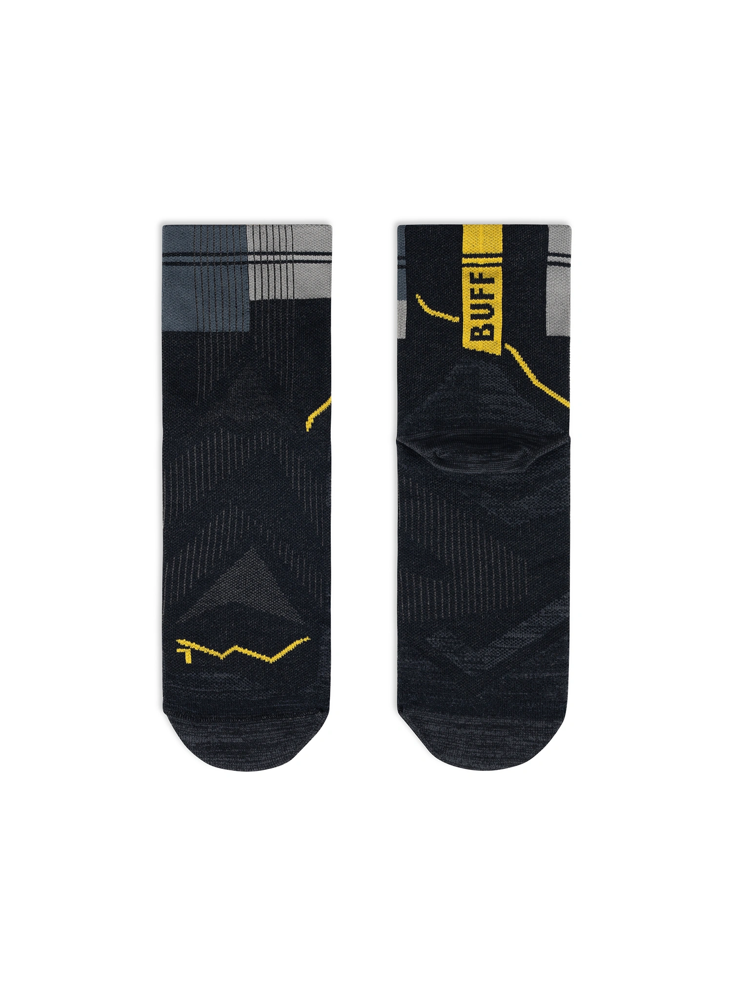 Laufsocken Herren Buff Coolnet Quarter Sock CQ - graphite
