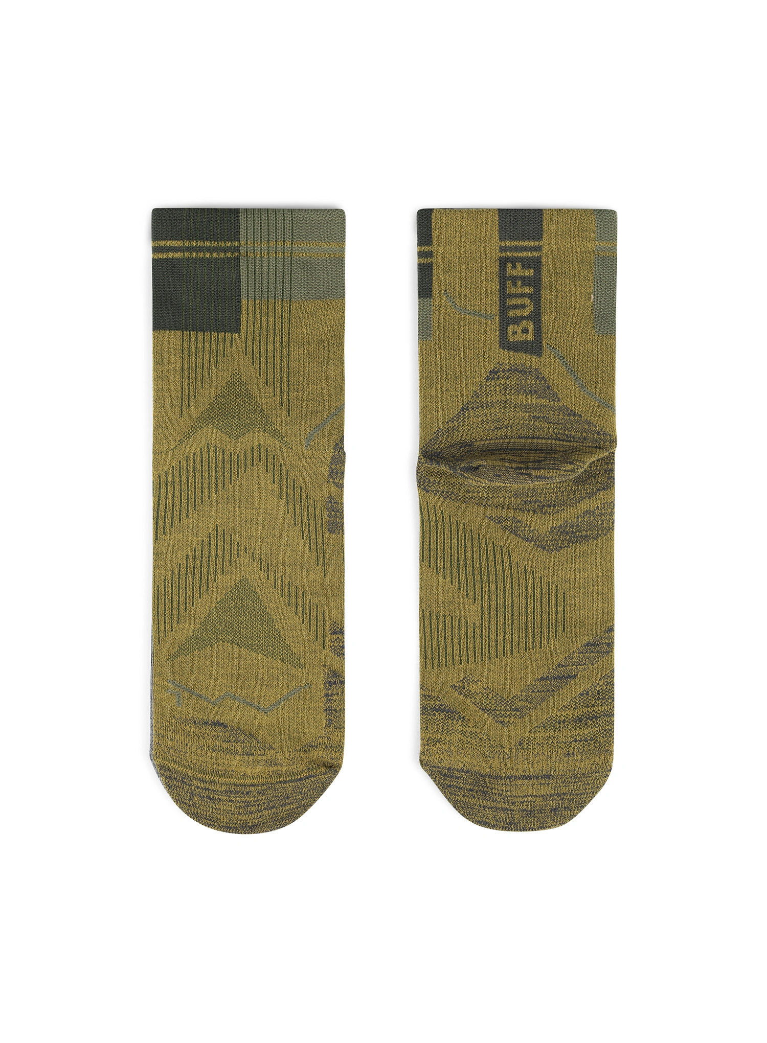 Laufsocken Herren Buff Coolnet Quarter Sock CQ - khaki