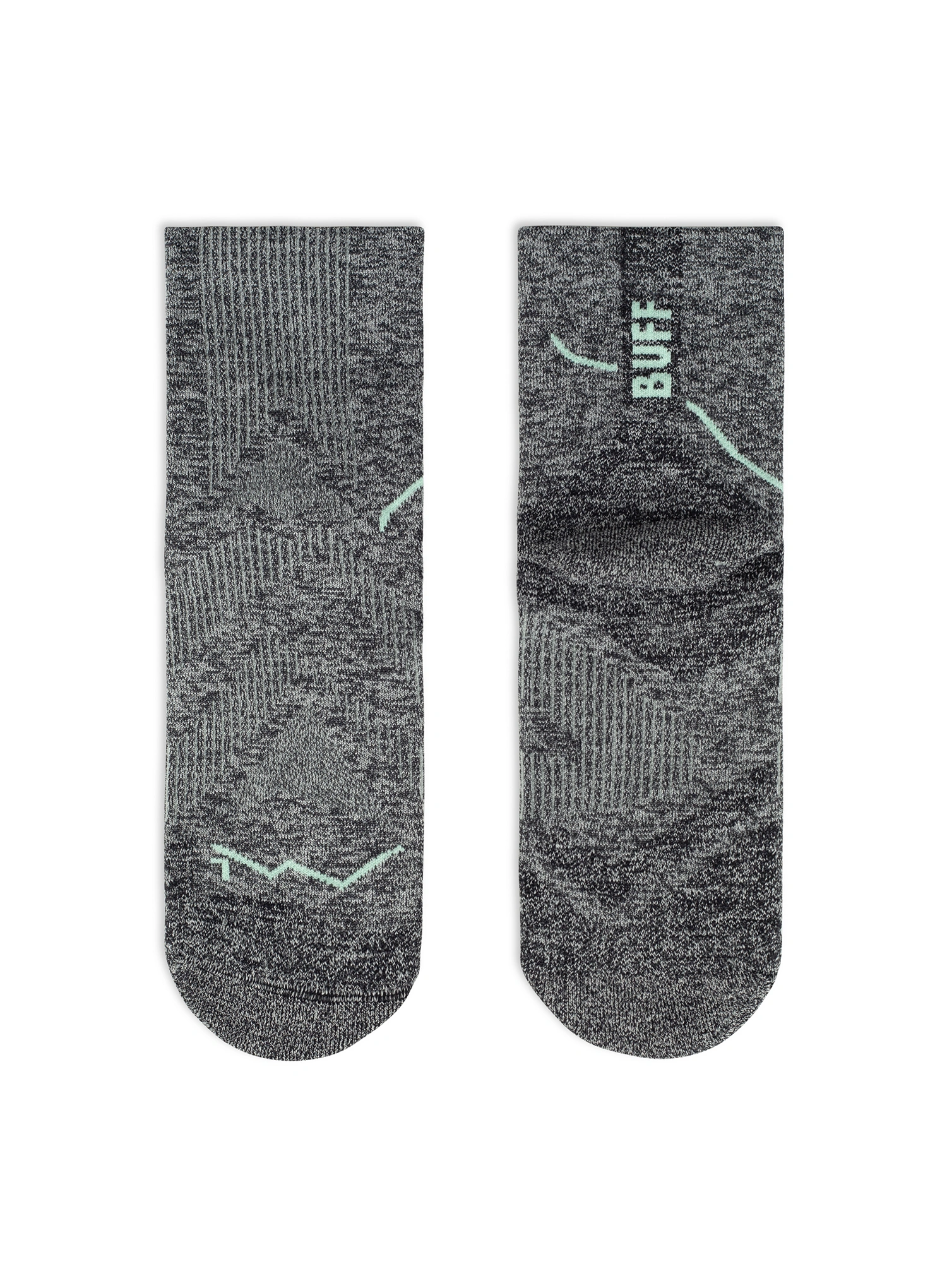 Laufsocken Herren Buff Dryflx Quarter Sock DQ - light grey