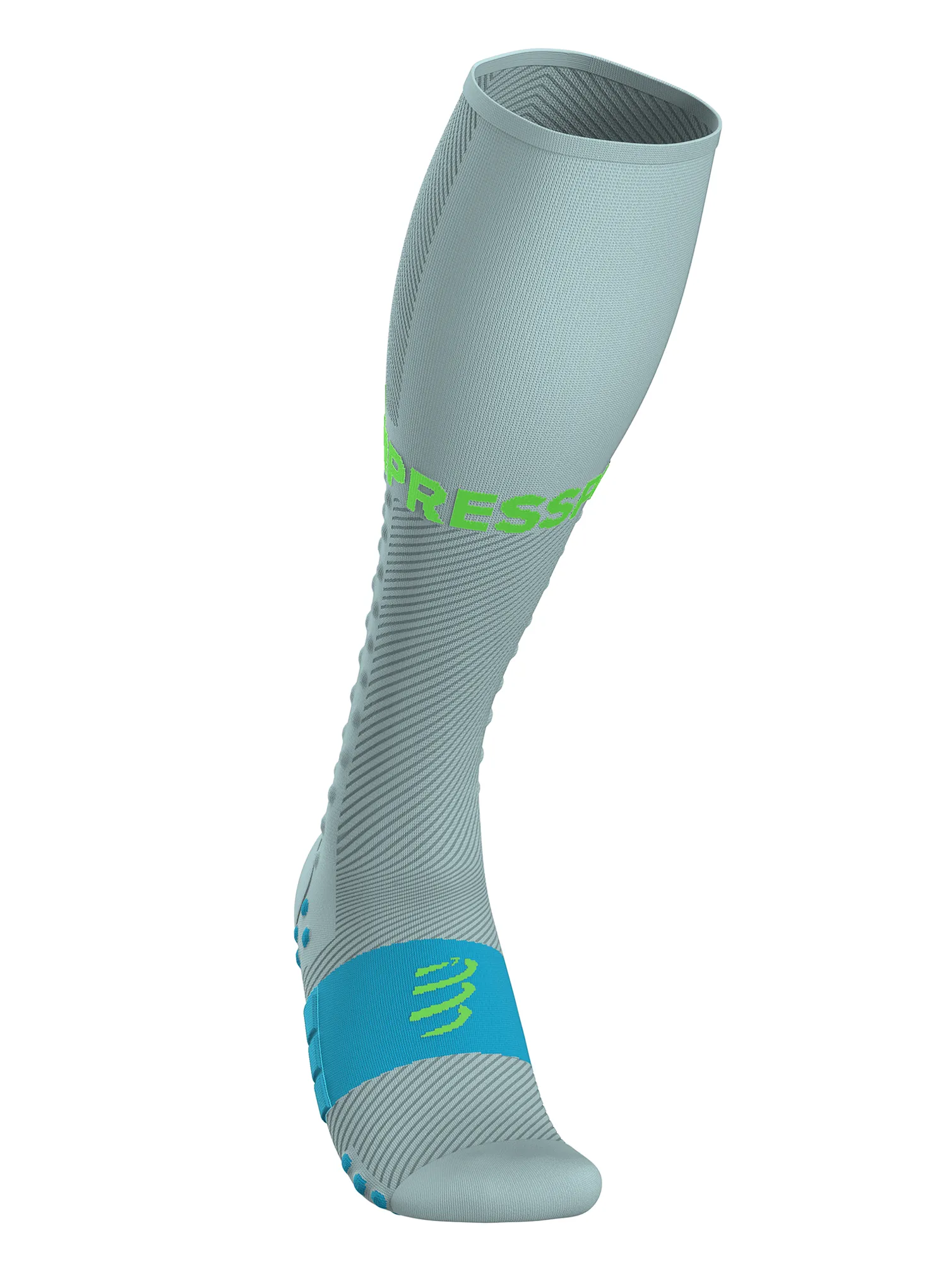 Laufsocken Herren Compressport Compression Full Socks Run - ether/norse blue