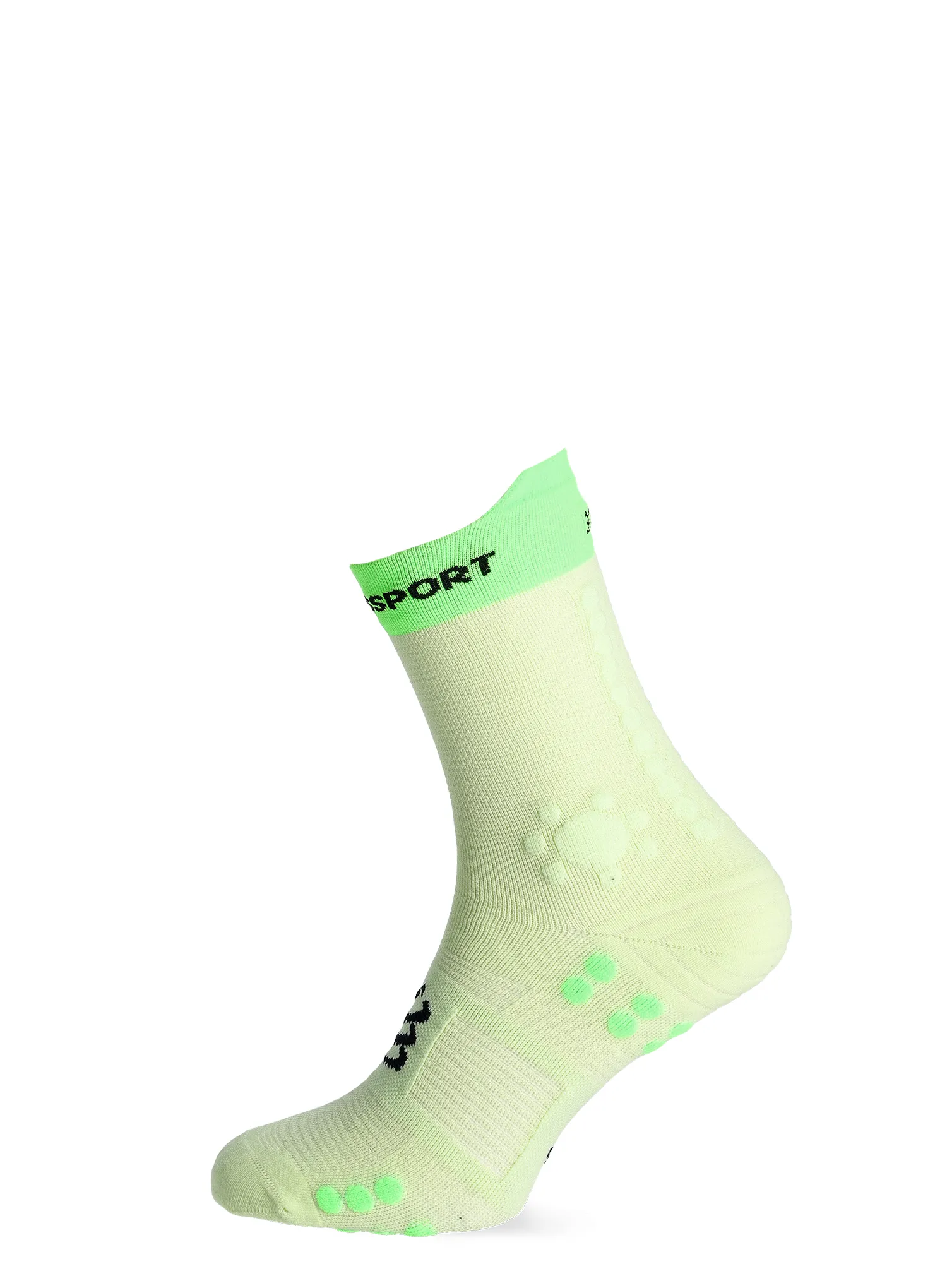 Laufsocken Herren Compressport Pro Racing Socks v4.0 Trail - lime/neon green