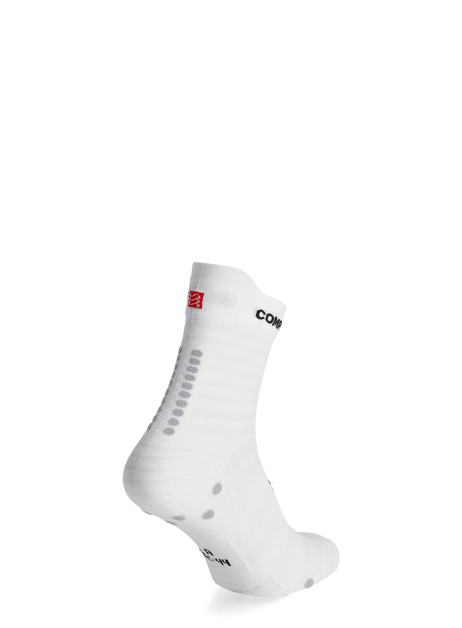Laufsocken Herren Compressport Pro Racing v4.0 UL Run High - white/alloy