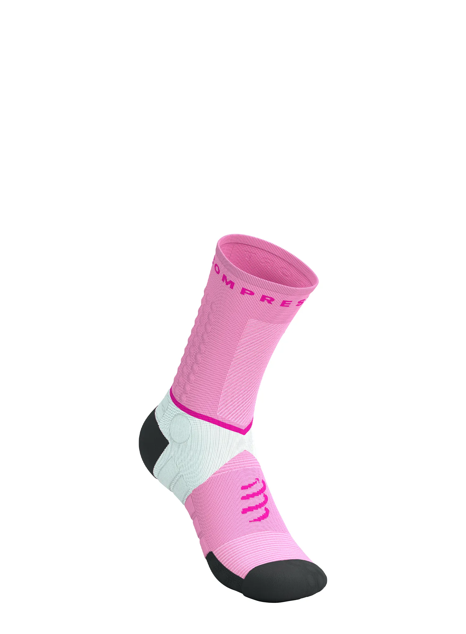 Laufsocken Herren Compressport Ultra Trail Socks v2.0 - begonia/neon pink