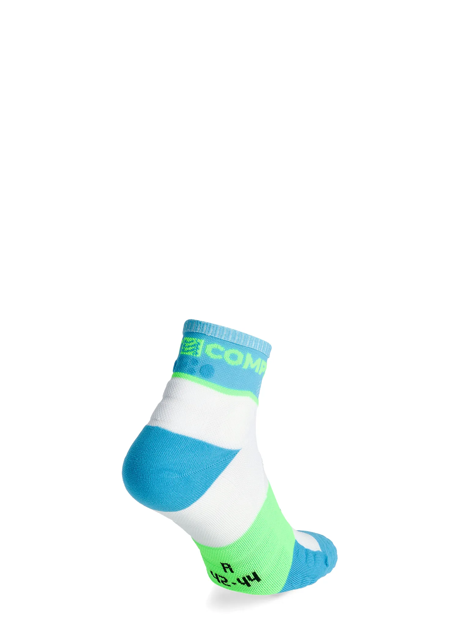 Laufsocken Herren Compressport Ultra Trail Socks v2.0 Low - norse blue/neon green