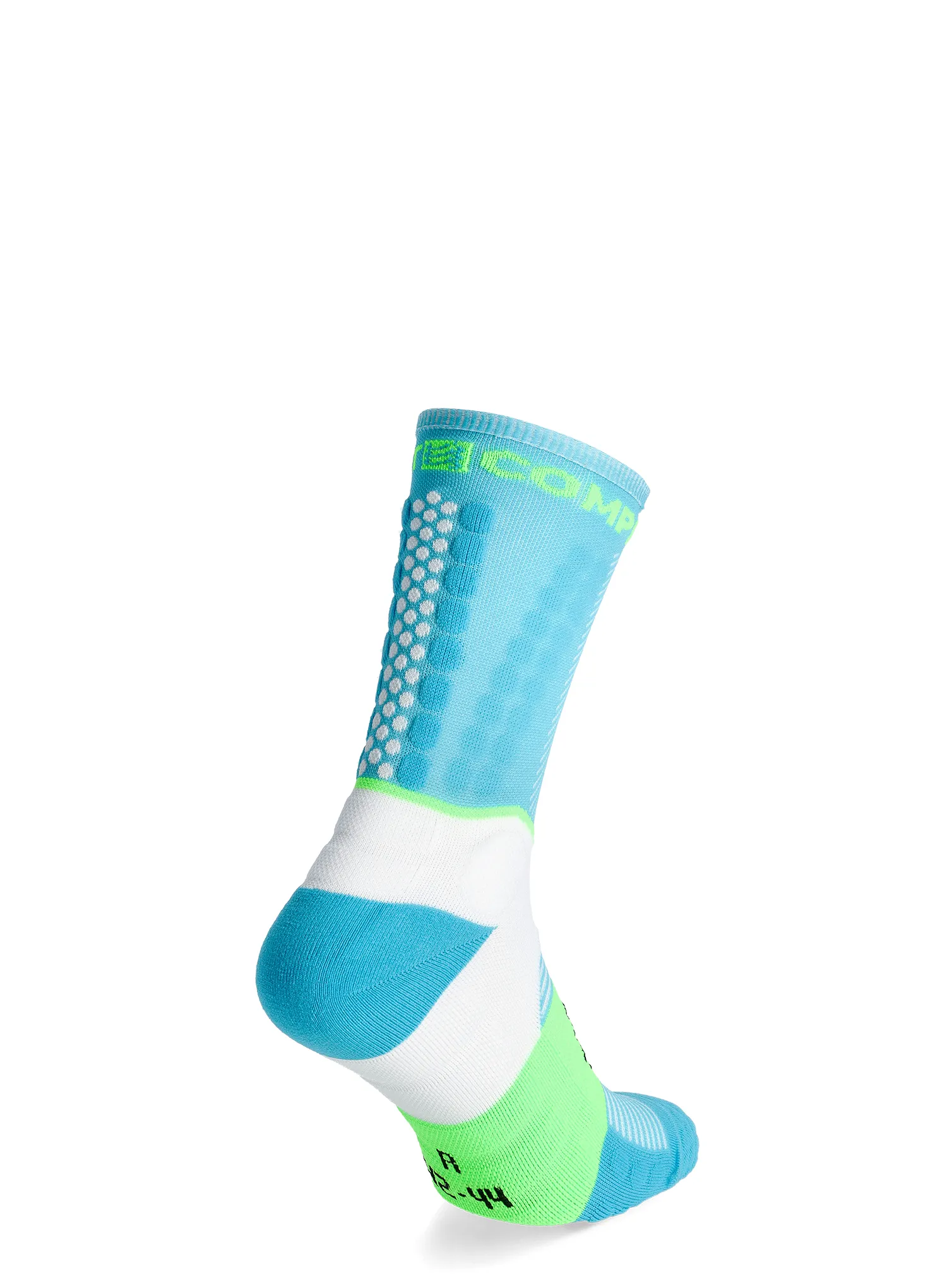 Laufsocken Herren Compressport Ultra Trail Socks v2.0 - norse blue/neon green