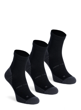 Laufsocken Herren Odlo Performance Run Quarter Socks - black