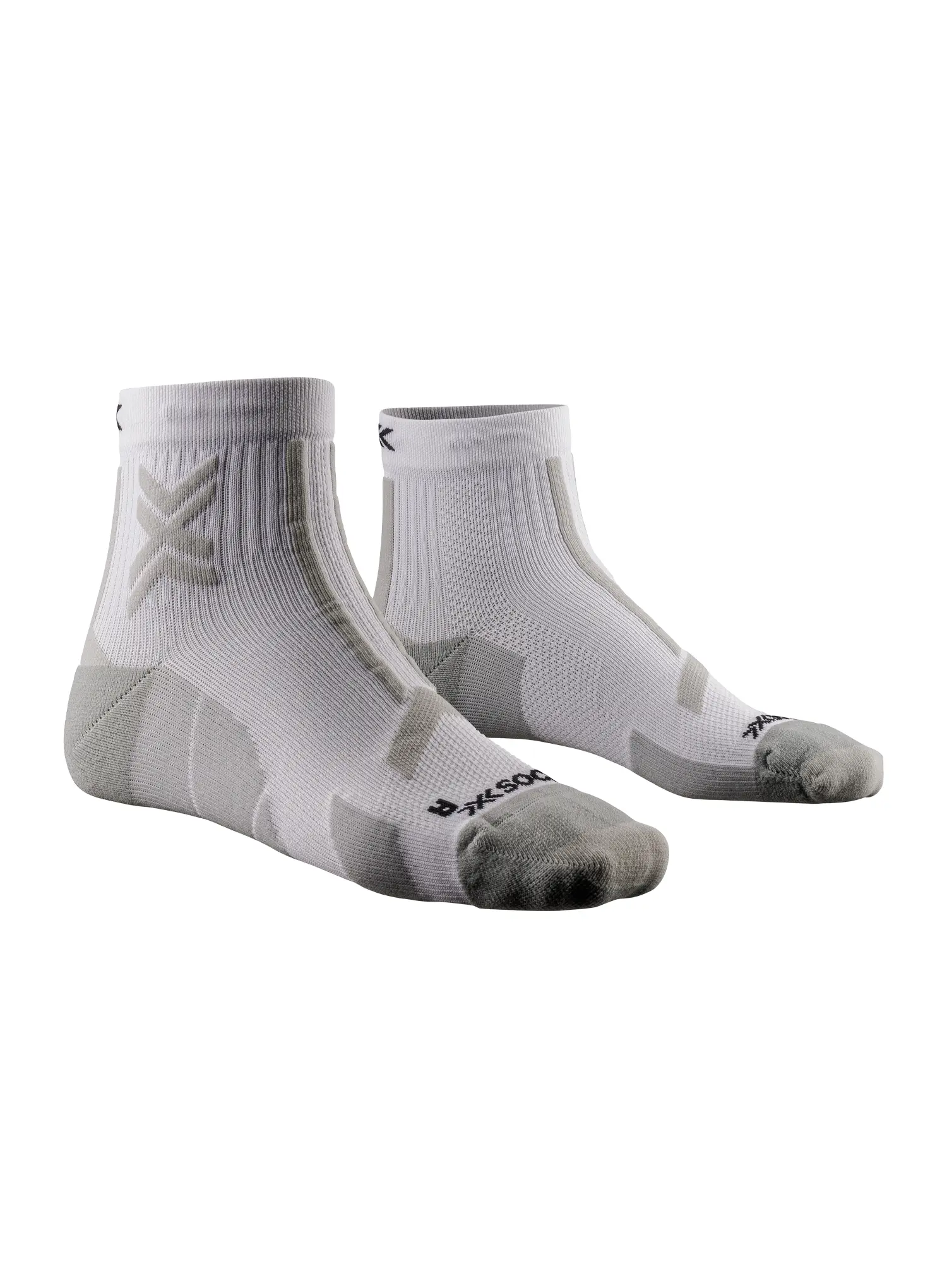 Laufsocken Herren X-Socks Trail Run Discover Ankle - artic white/pearl grey