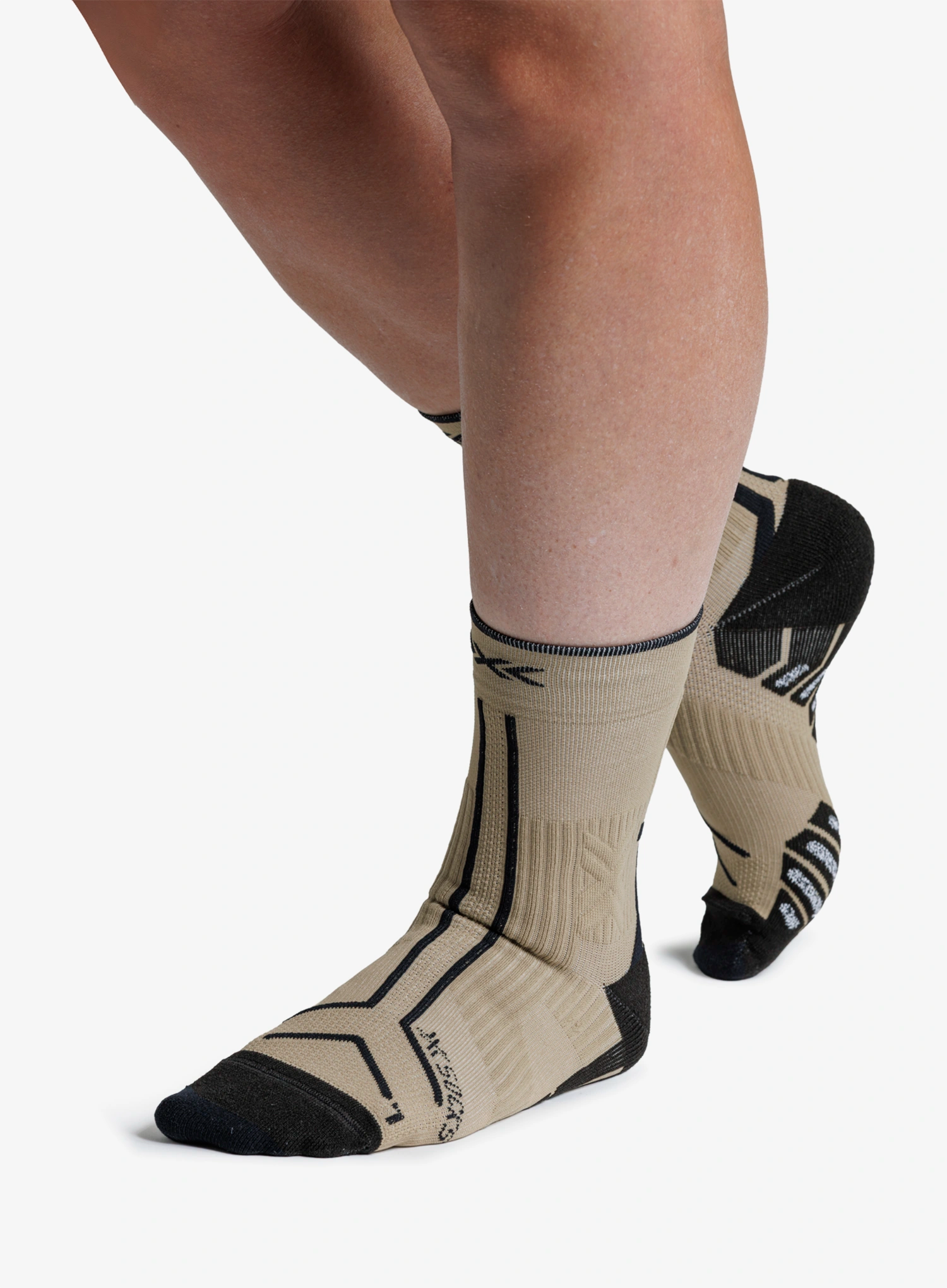 Laufsocken Herren X-Socks Trailrun Terraskin Expert Crew - sand/dark sand