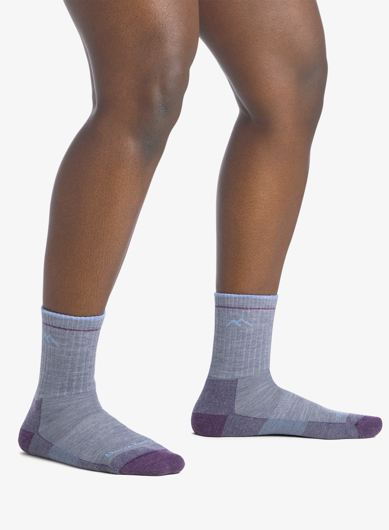 Socken Damen Darn Tough Hiker Micro Crew Midweight with Cushion - light denim