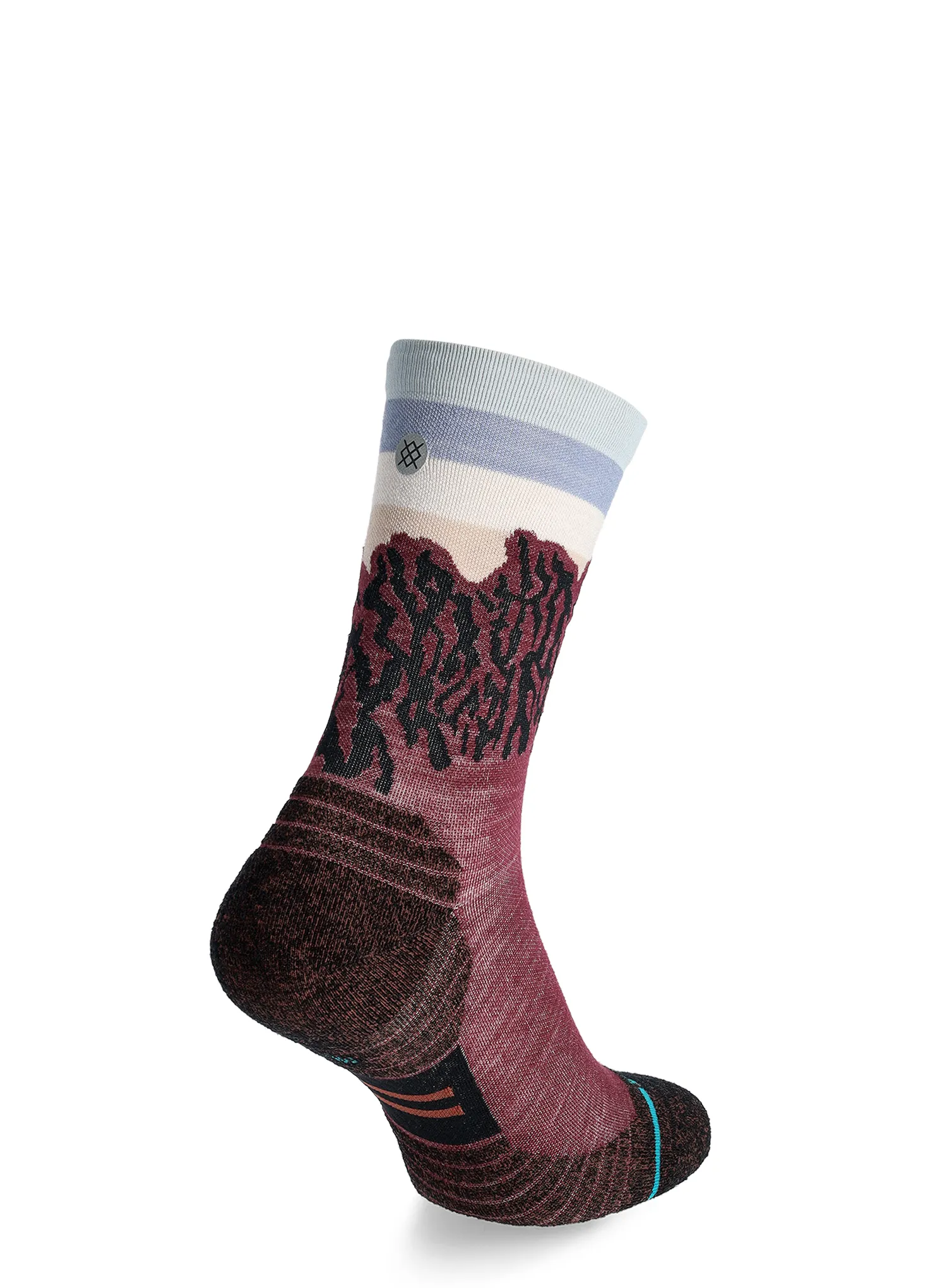 Socken Damen Stance The Ridge Light Wool Crew - wine