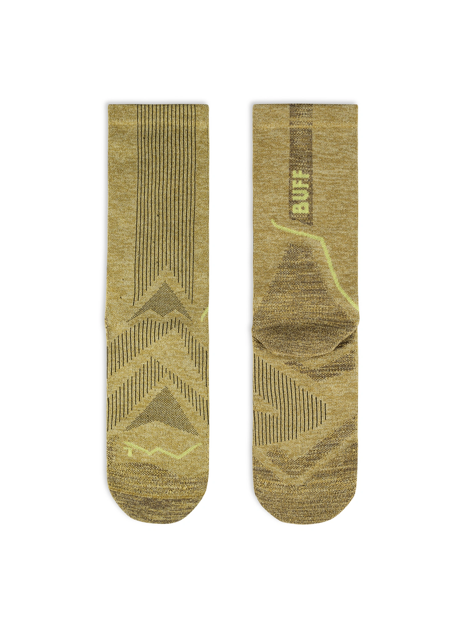 Laufsocken Buff Dryflx Crew Sock DC - gingko