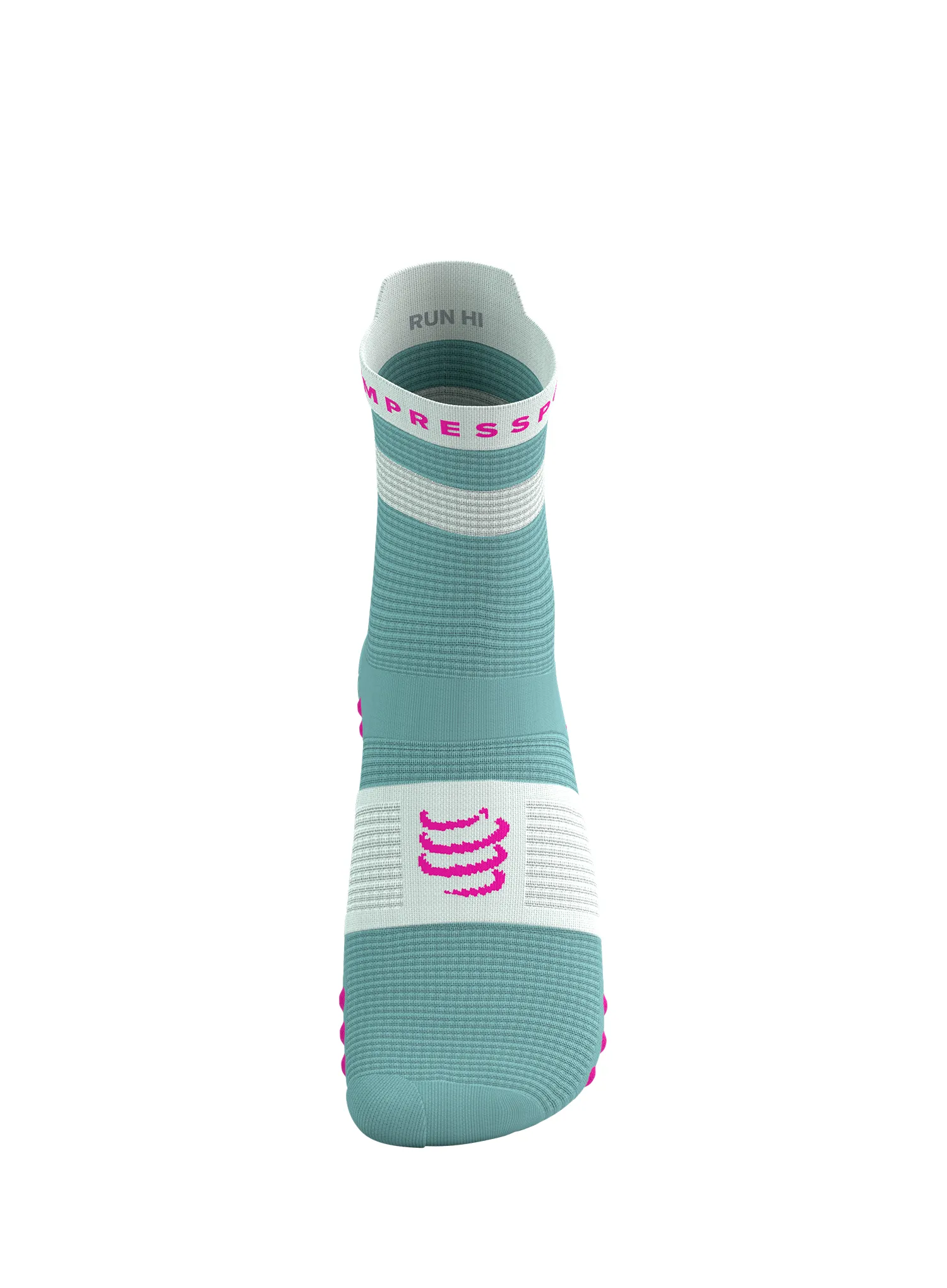 Laufsocken Compressport Pro Racing Socks v4.0 Run High - ether/neon pink