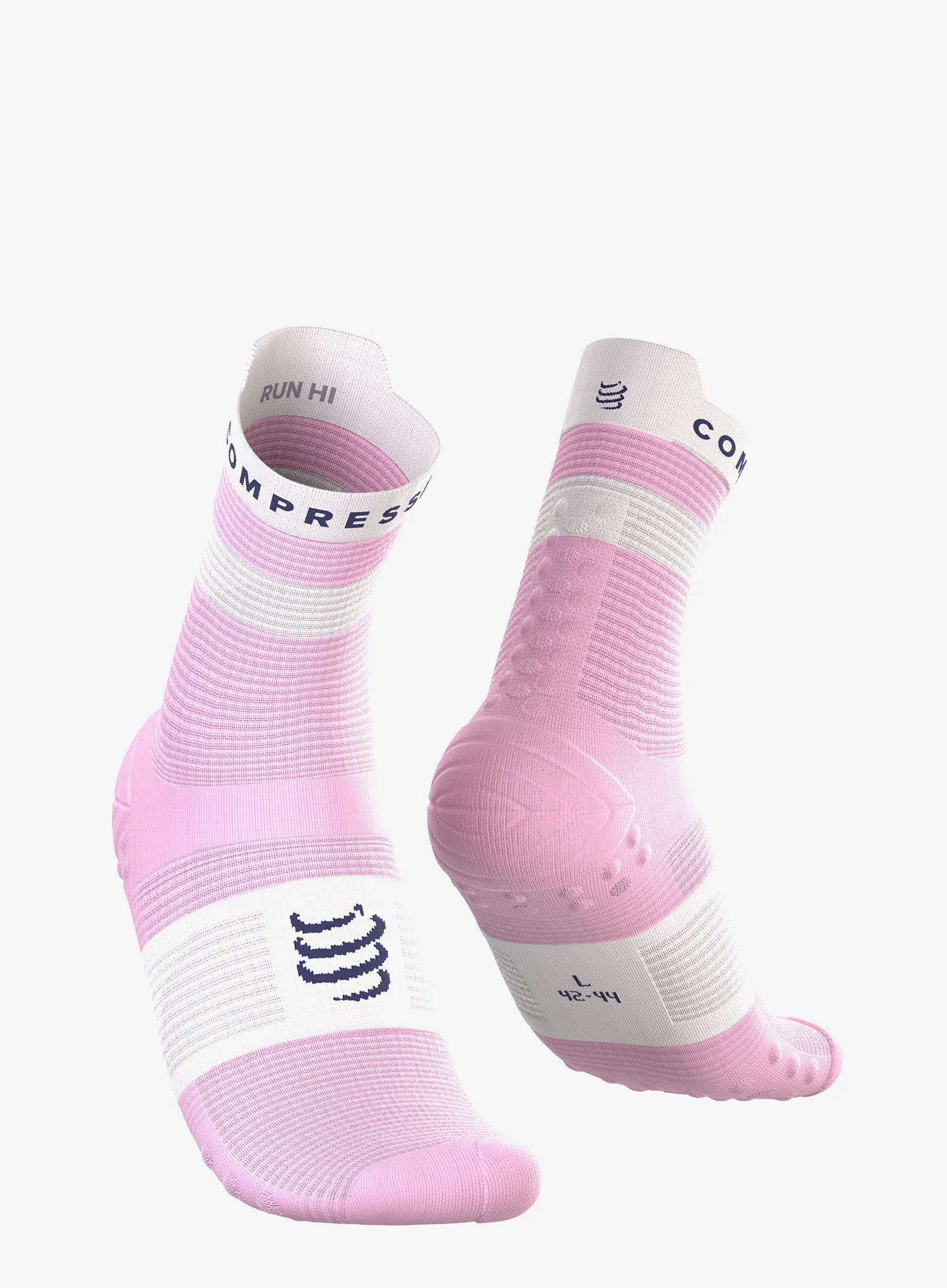Laufsocken Compressport Pro Racing Socks v4.0 Run High - orchid/white