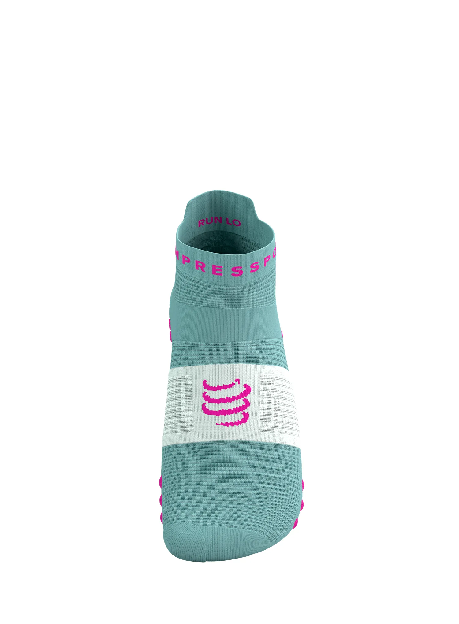 Laufsocken Compressport Pro Racing Socks v4.0 Run Low - ether/neon pink