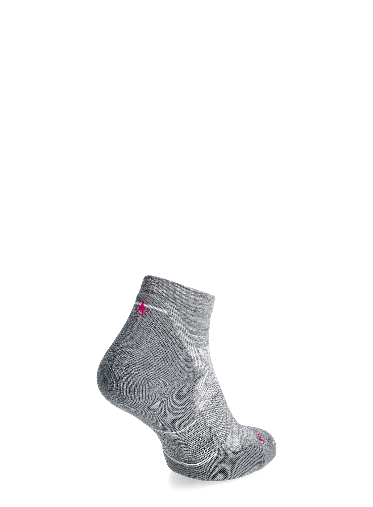 Laufsocken Damen Smartwool Run Targeted Cushion Ankle Socks - light gray/white