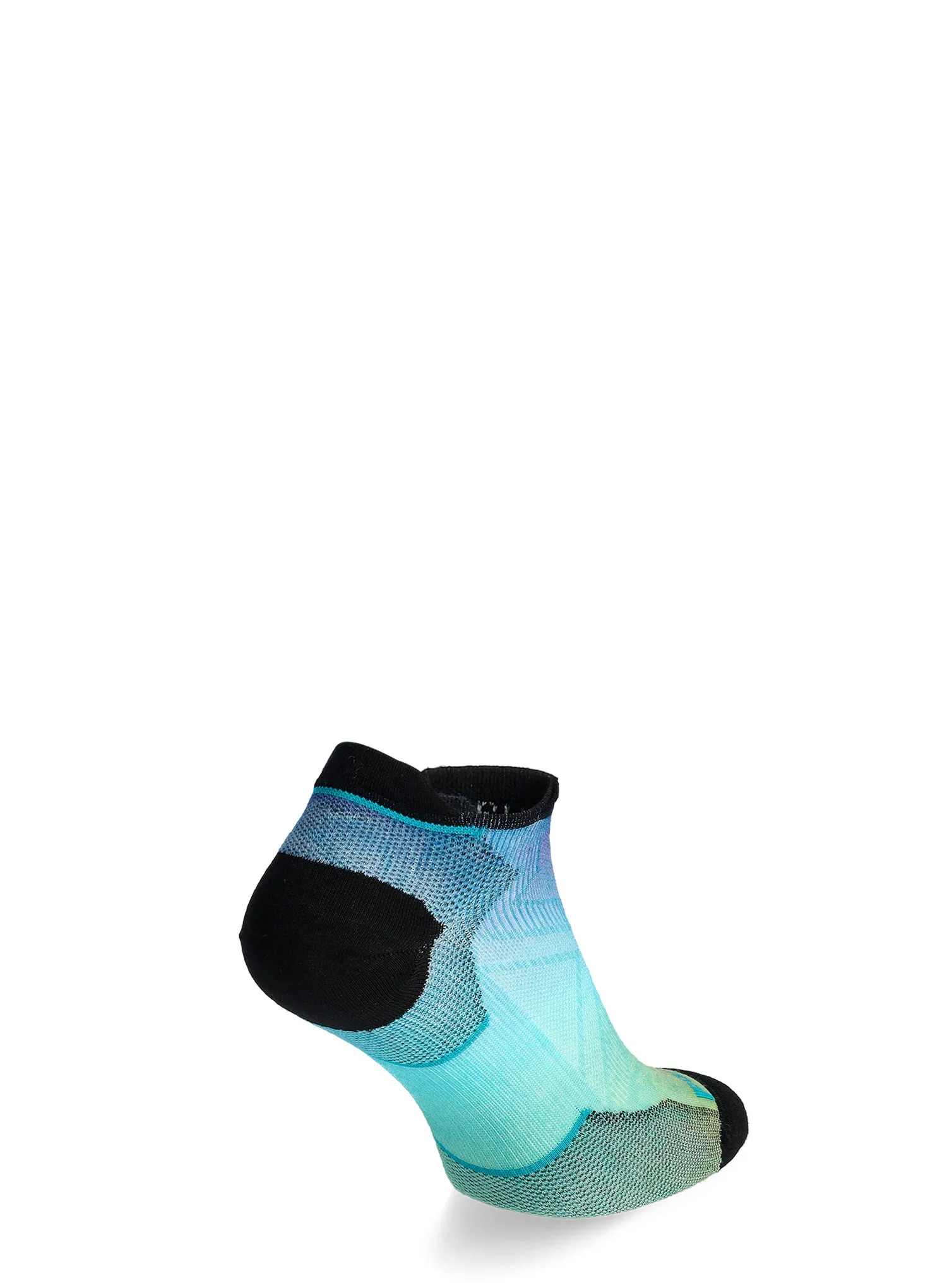 Laufsocken Damen Smartwool Run Zero Cushion Ombre Print Low Ankle Socks - capri
