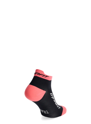 Laufsocken Dynafit Trail Short Socks - black out/ultra coral