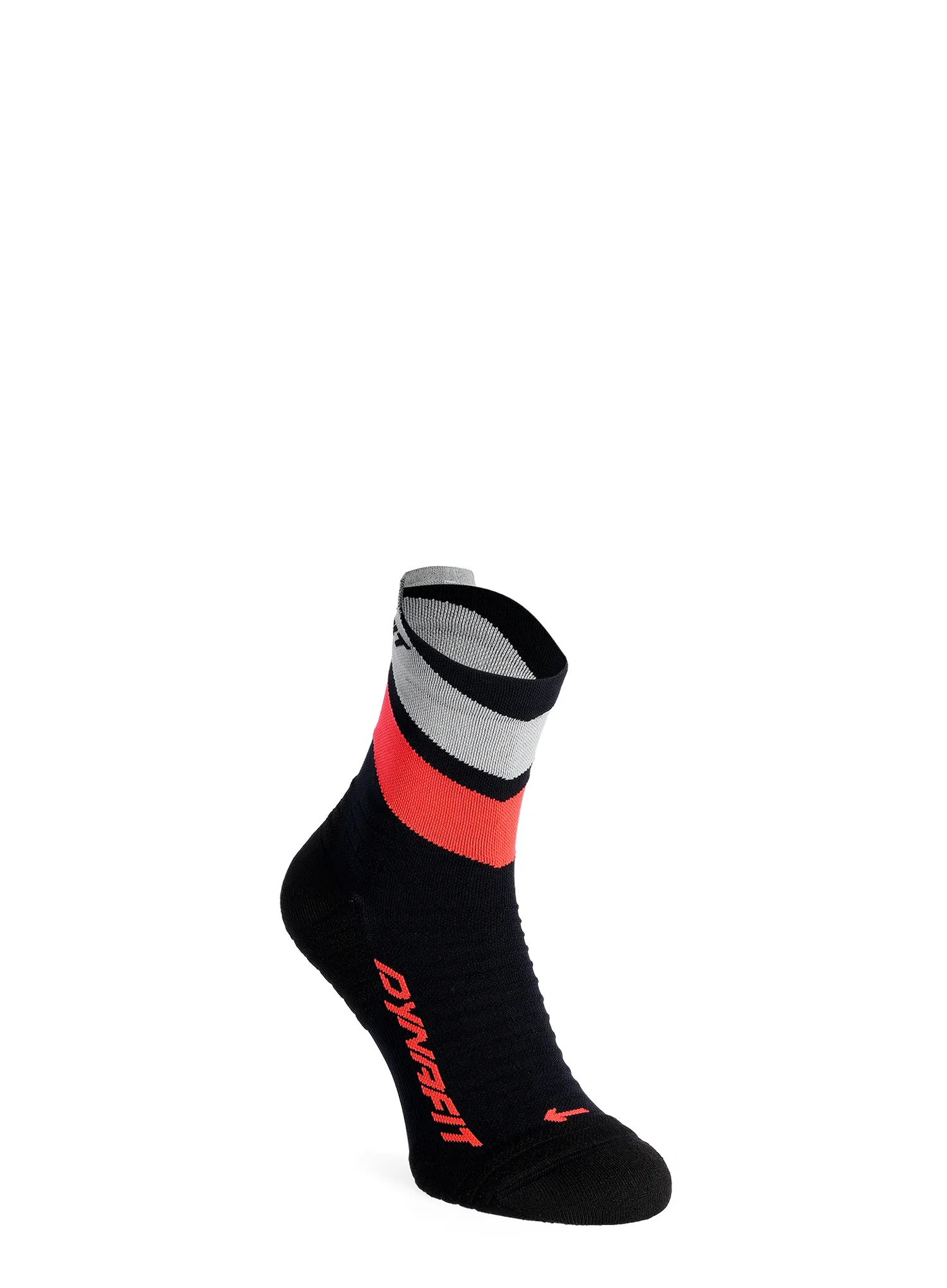Laufsocken Dynafit Ultra Mid Socks - black out/ultra coral