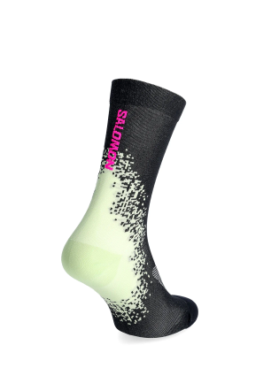 Laufsocken Salomon Gravel Crew - pink glo/butterfly