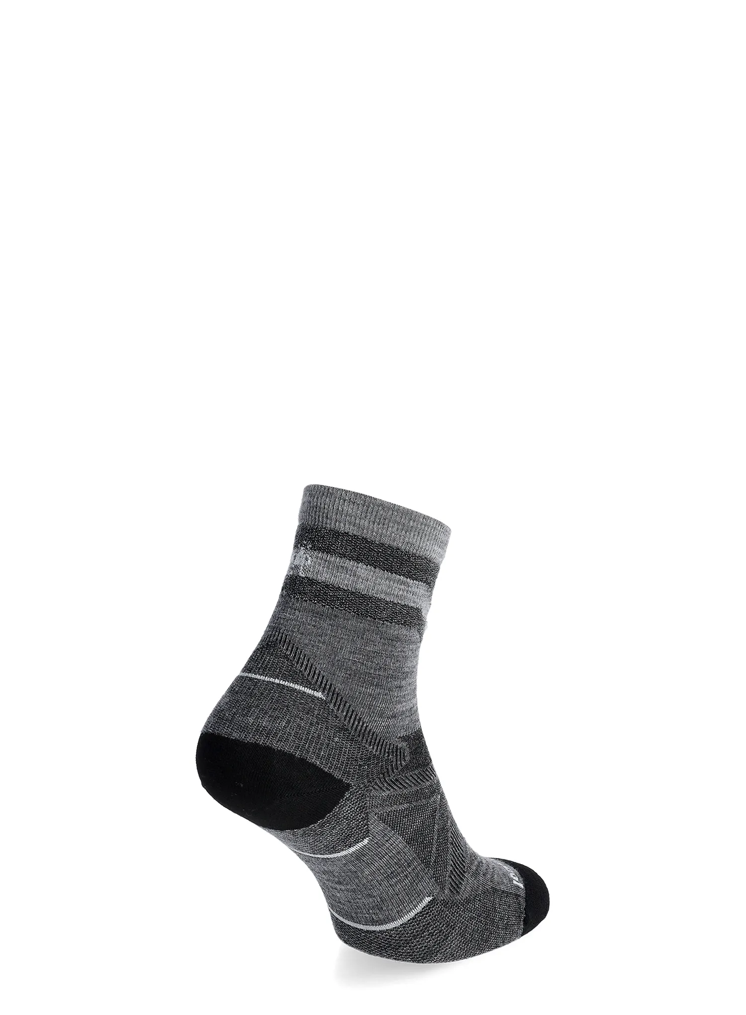 Laufsocken Smartwool Run Zero Cushion Mid Crew Pattern Socks - light gray