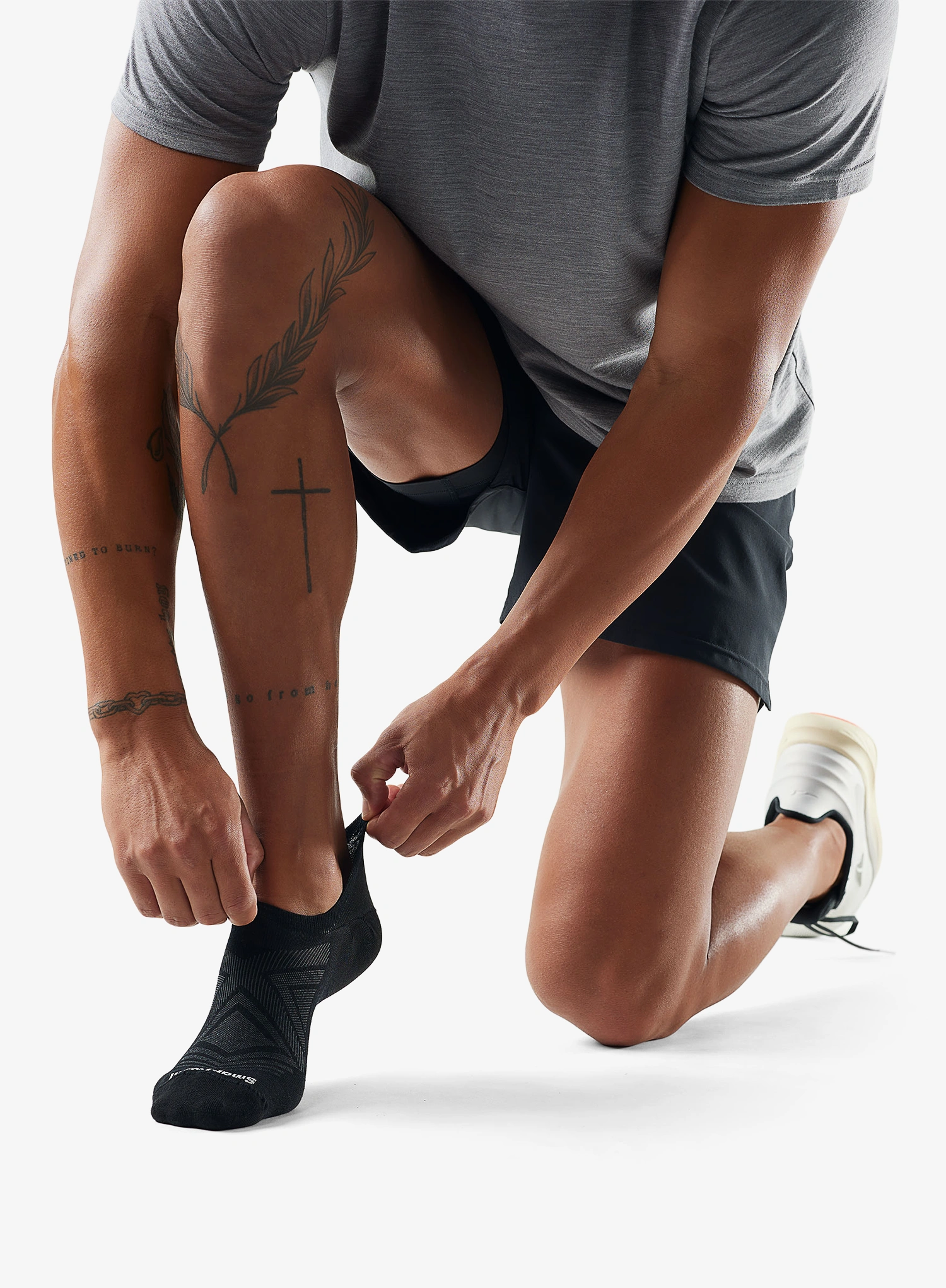 Laufsocken Smartwool Run Zero Cushion No Show Socks - black