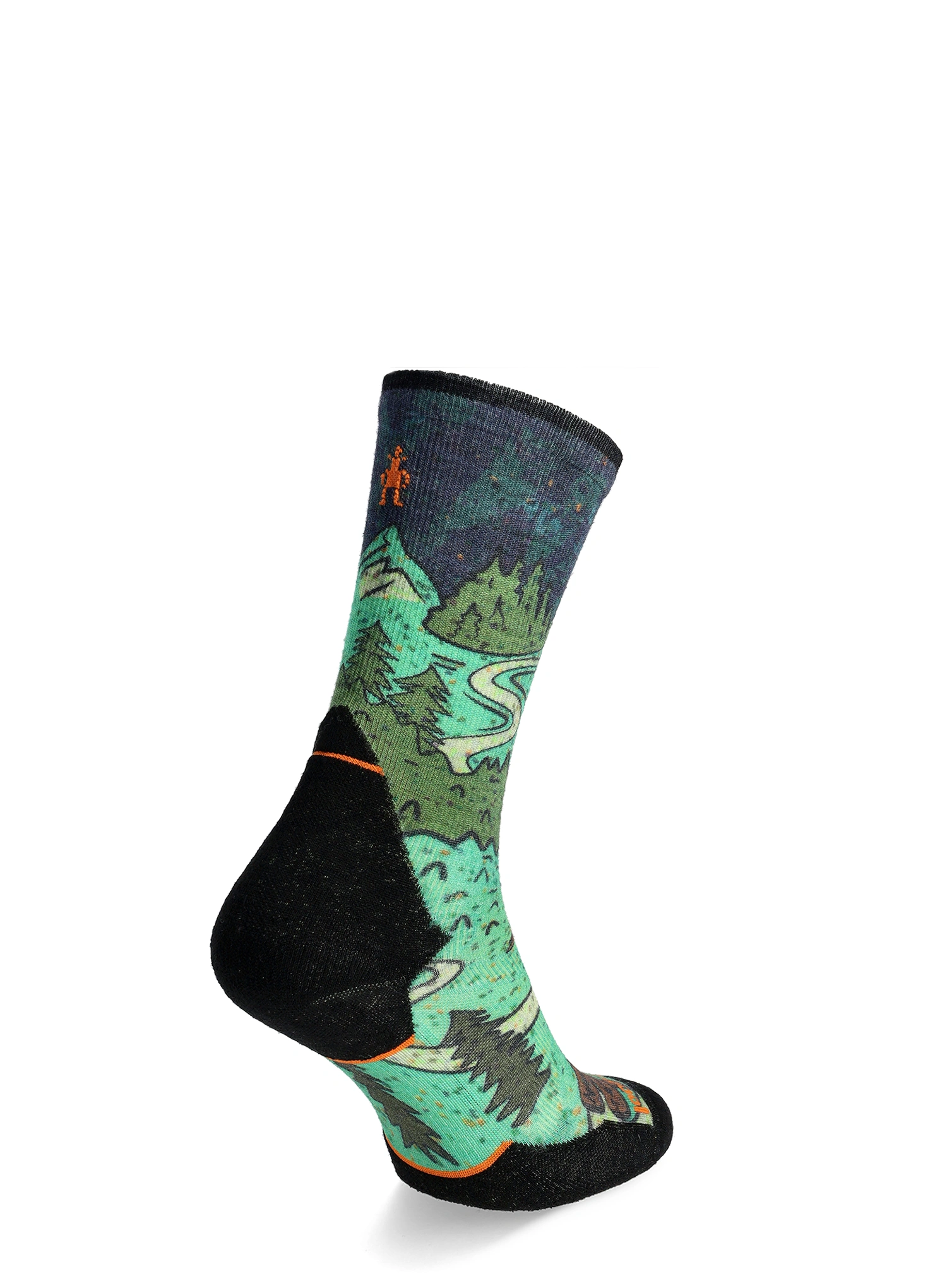 Laufsocken Smartwool Trail Run Targeted Cushion Neature Print Crew Socks - twilight blue