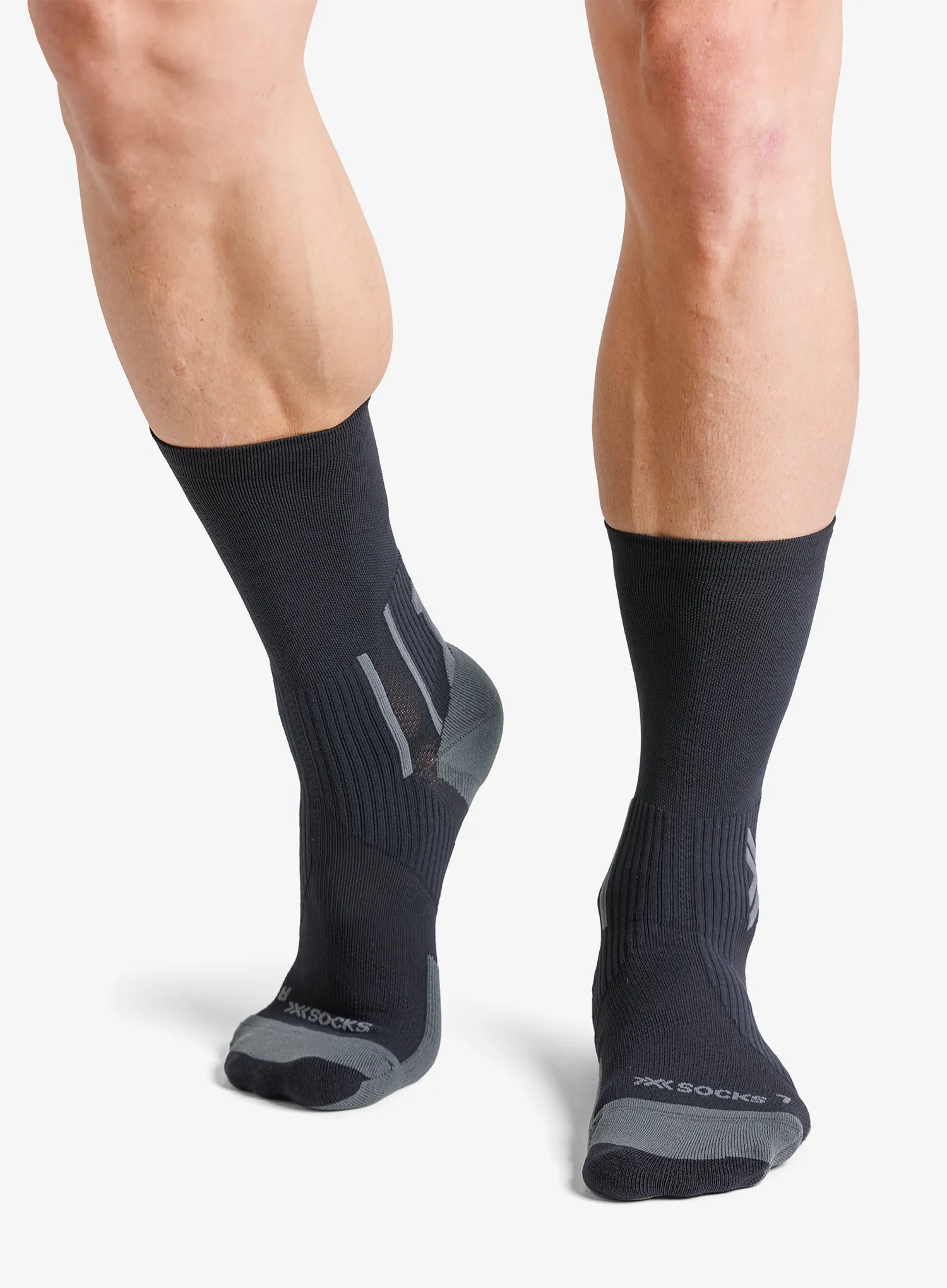 Laufsocken X-Socks Run Perform Crew - black/charcoal