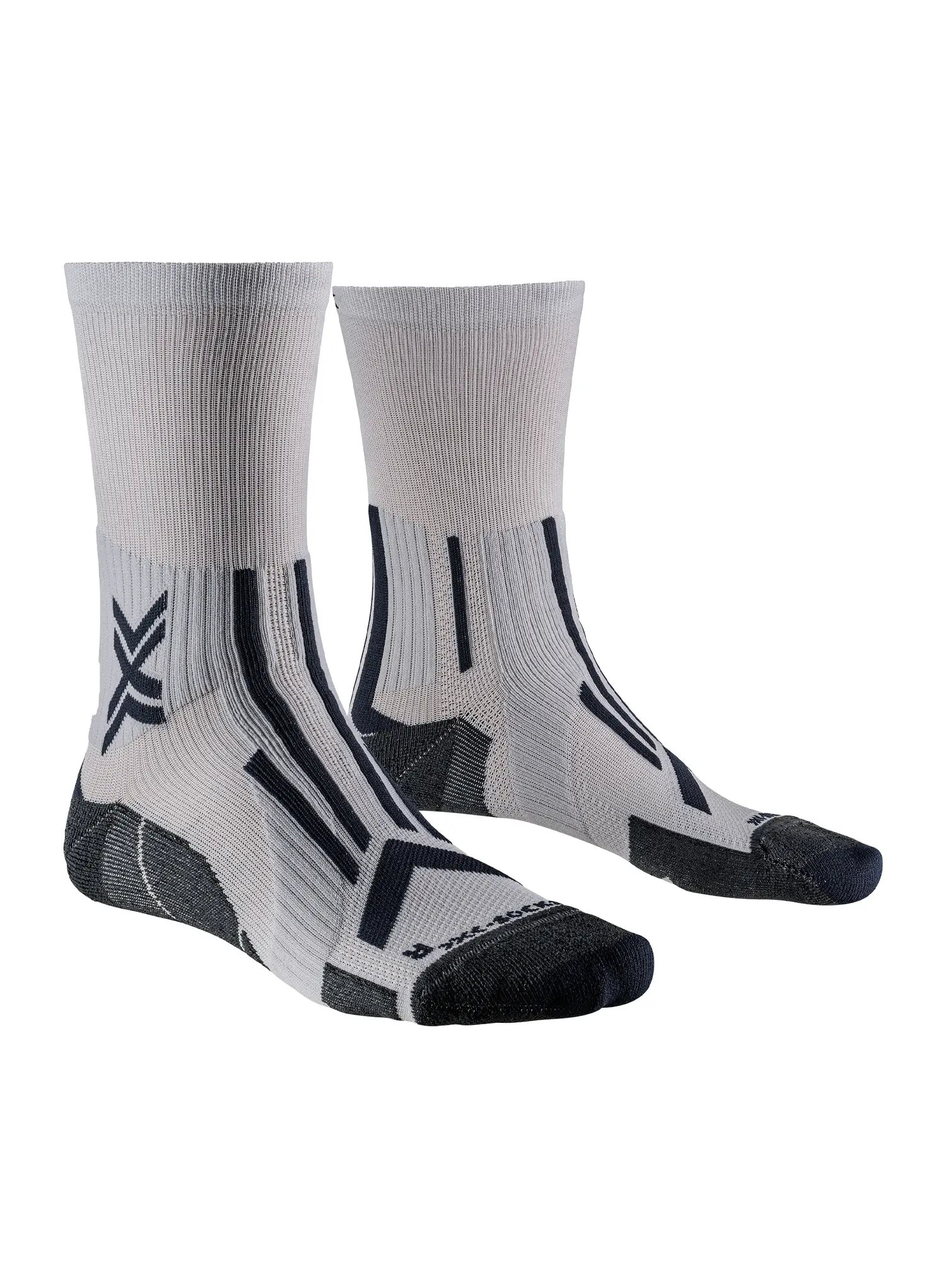Laufsocken X-Socks Trailrun Perform Crew - pearl grey/charcoal